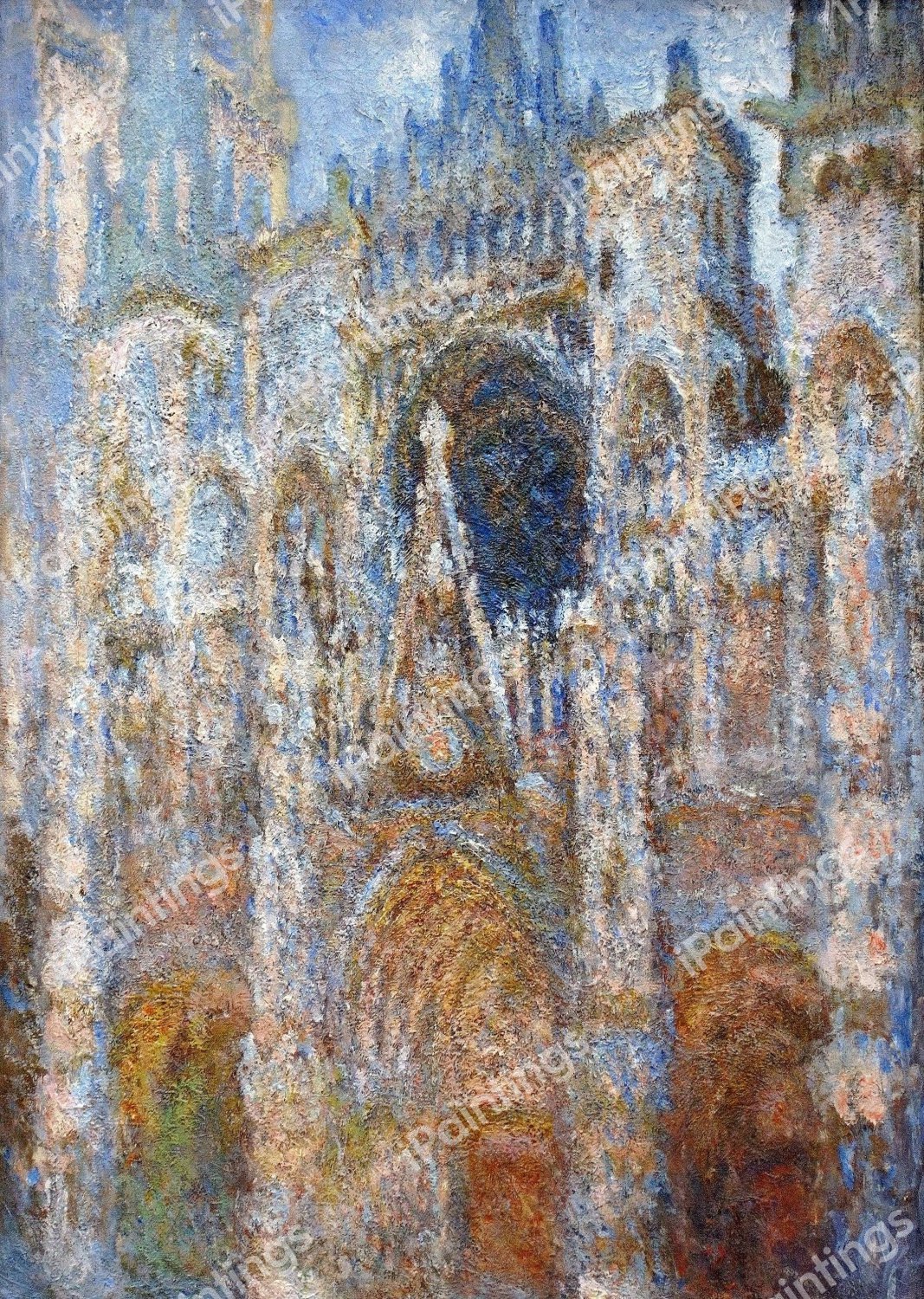 Rouen Cathedral. The painting by Claude Monet