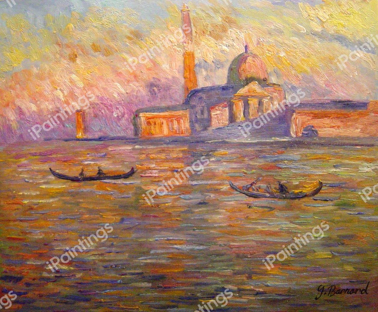 San Giorgio Maggiore, Venice. The painting by Claude Monet