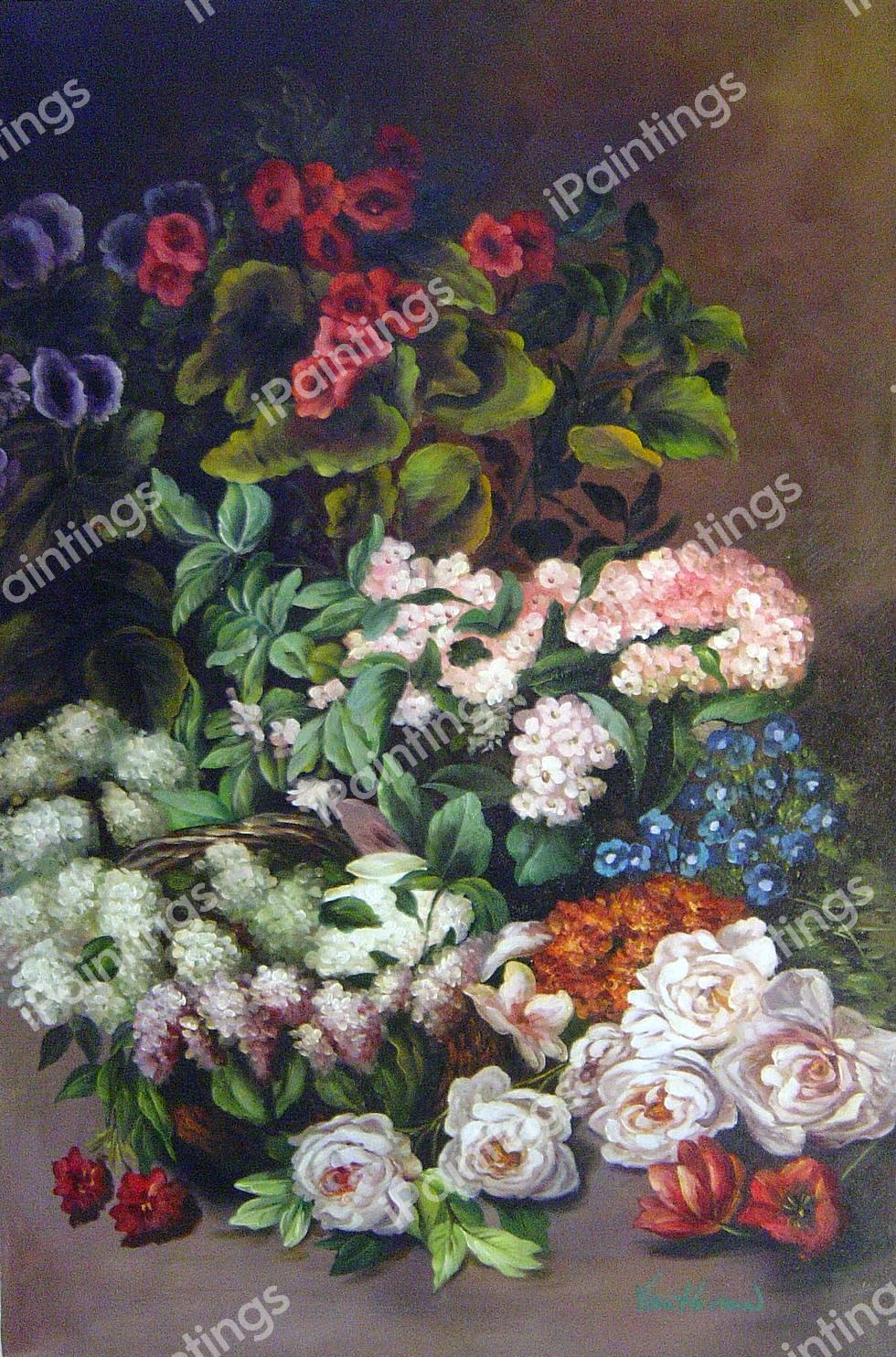 Spring Flowers. The painting by Claude Monet