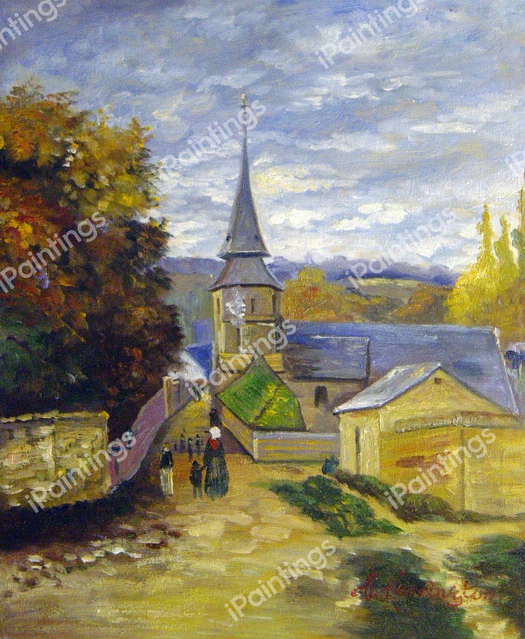 Street In Saint-Adresse. The painting by Claude Monet