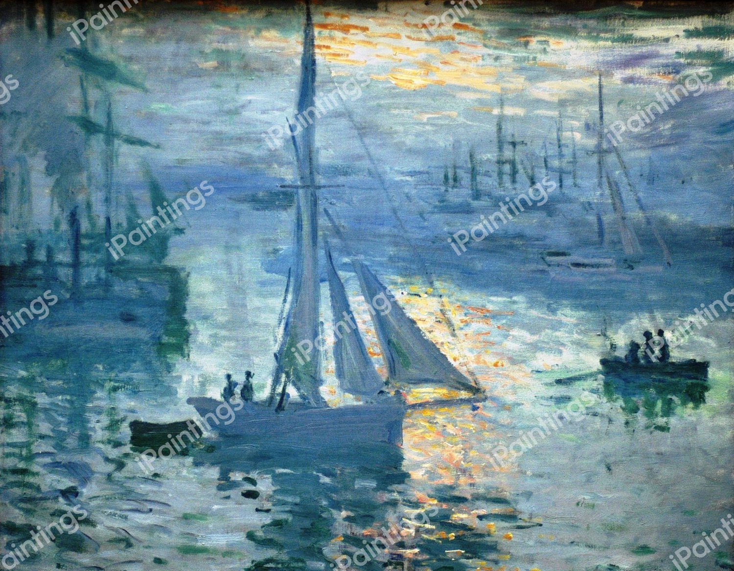 Sunrise. The painting by Claude Monet