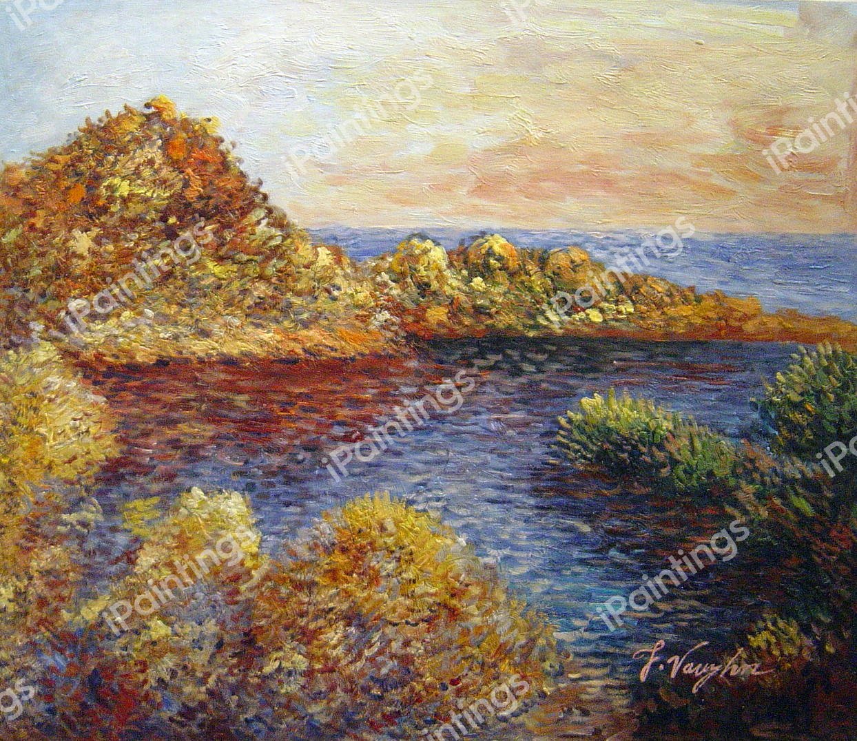 The Cape Martin. The painting by Claude Monet