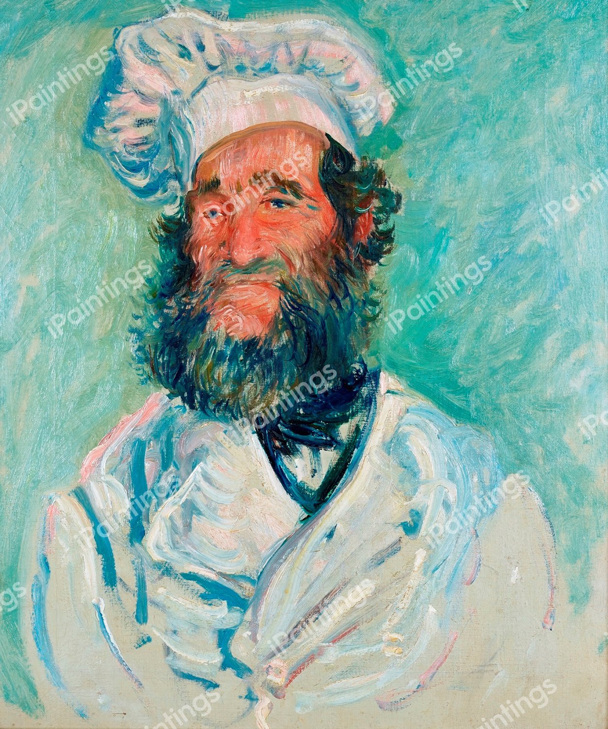 The Chef, Pere Paul II. The painting by Claude Monet