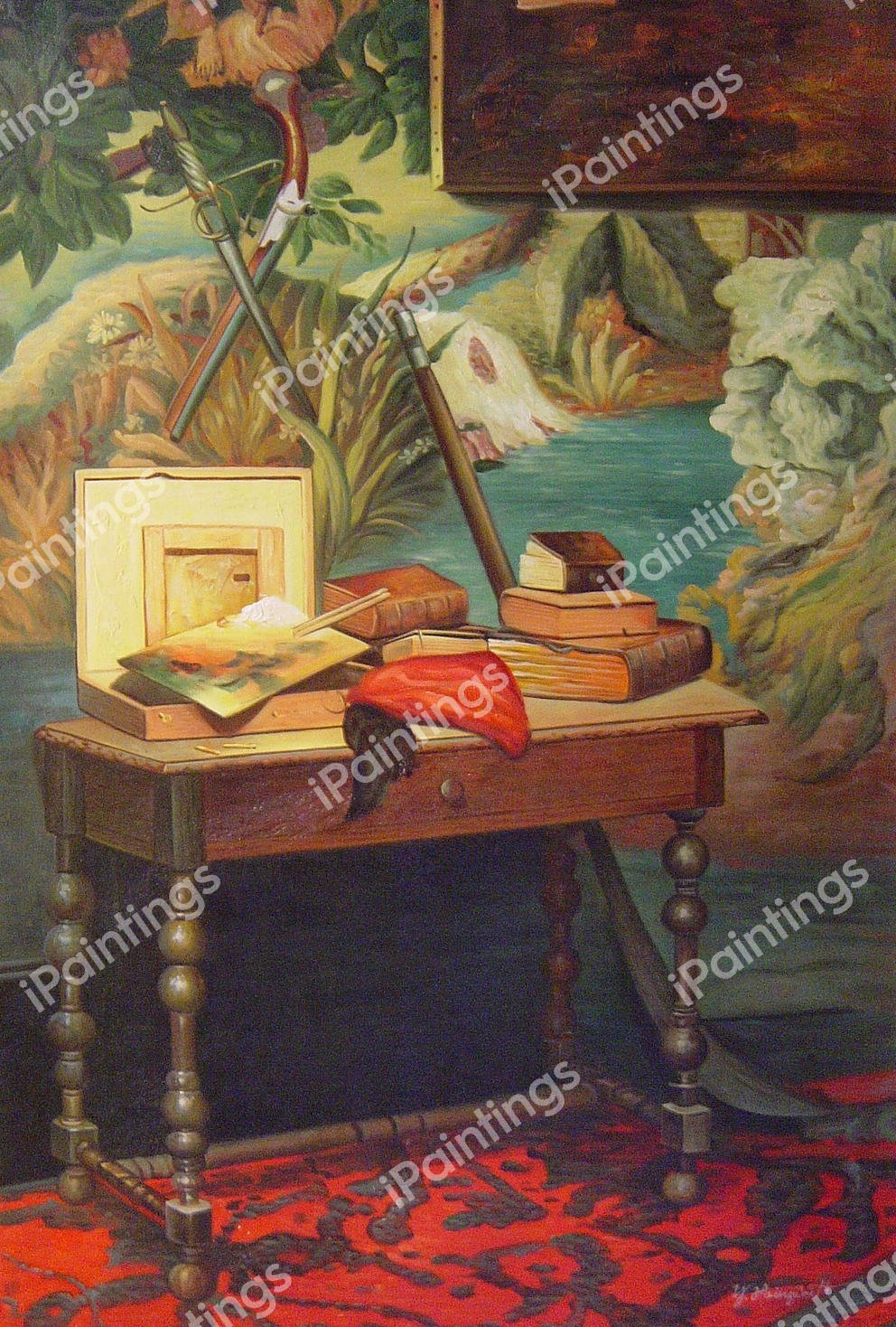 The Corner Of The Studio. The painting by Claude Monet