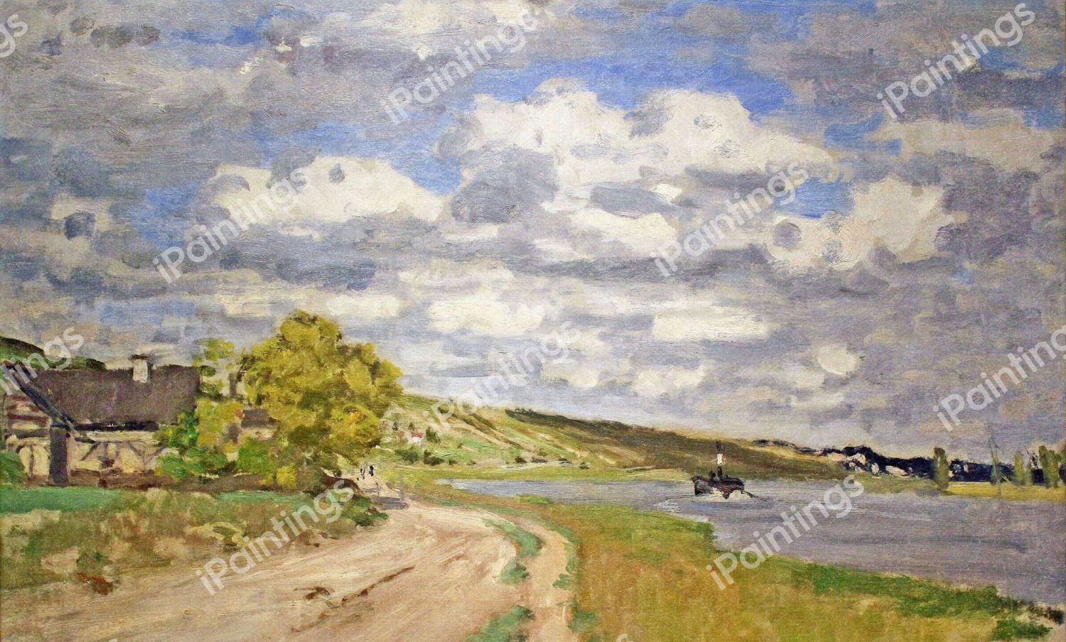 The Estuary of the Seine. The painting by Claude Monet