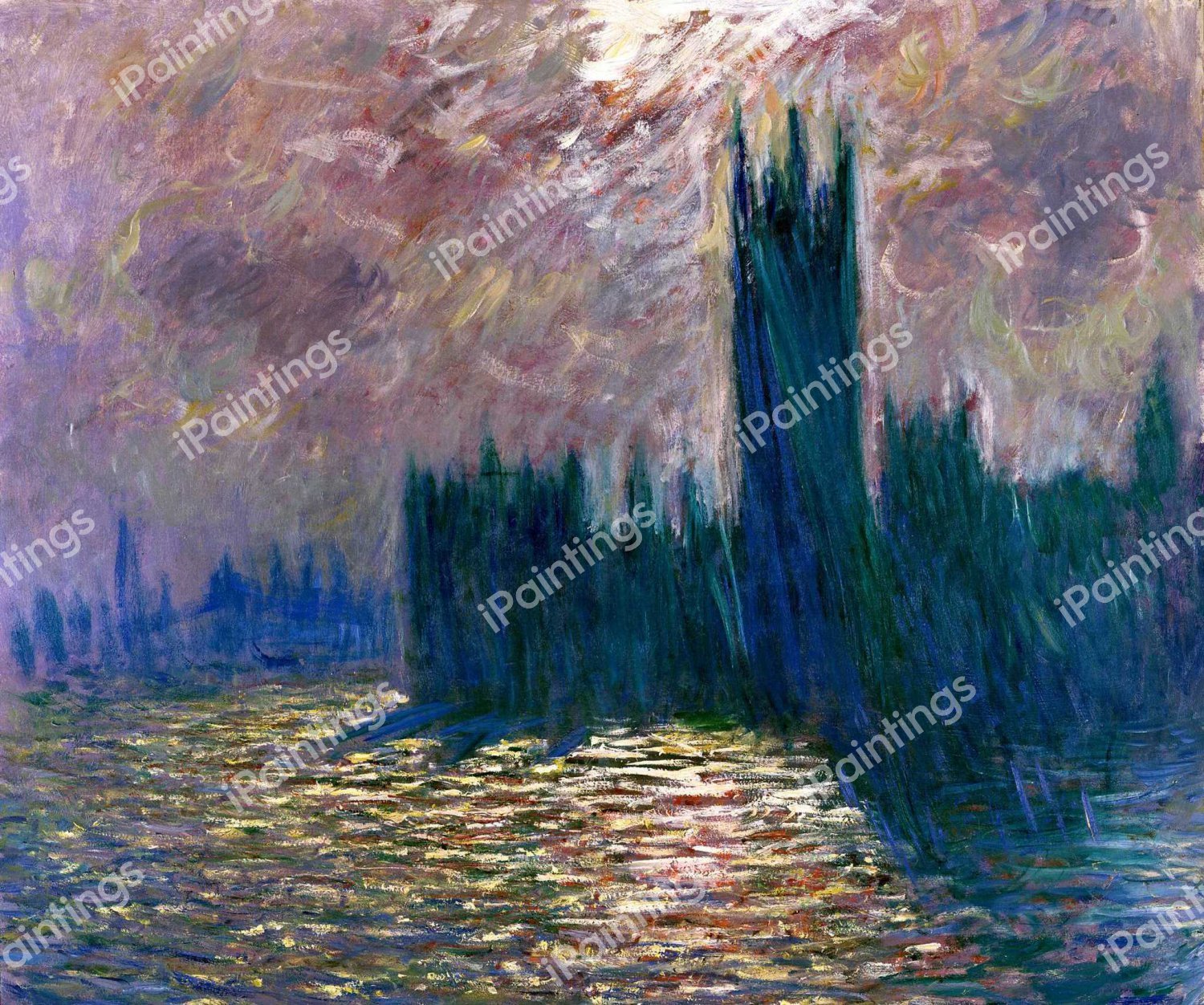 The Houses of Parliament. The painting by Claude Monet