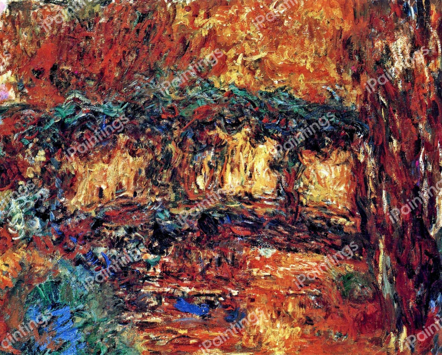 The Japanese Bridge 7. The painting by Claude Monet