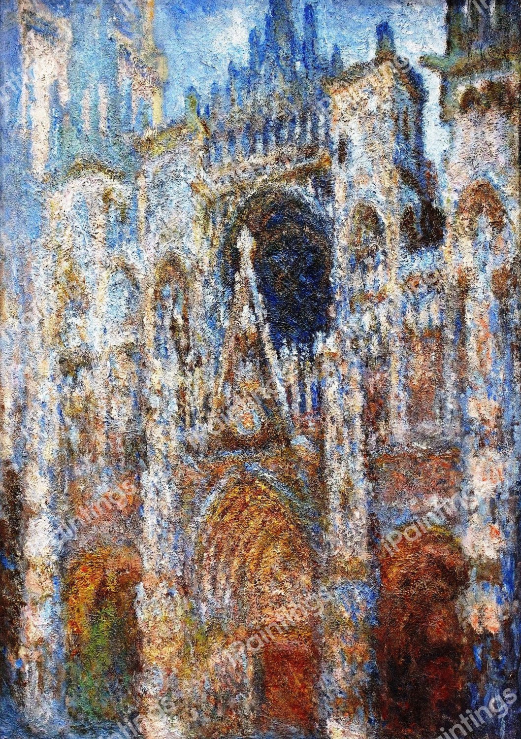 The Rouen Cathedral, Magic in Blue. The painting by Claude Monet