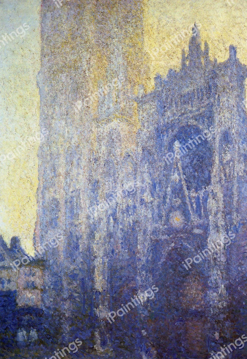 The Rouen Cathedral, the Portal, Morning Effect. The painting by Claude Monet