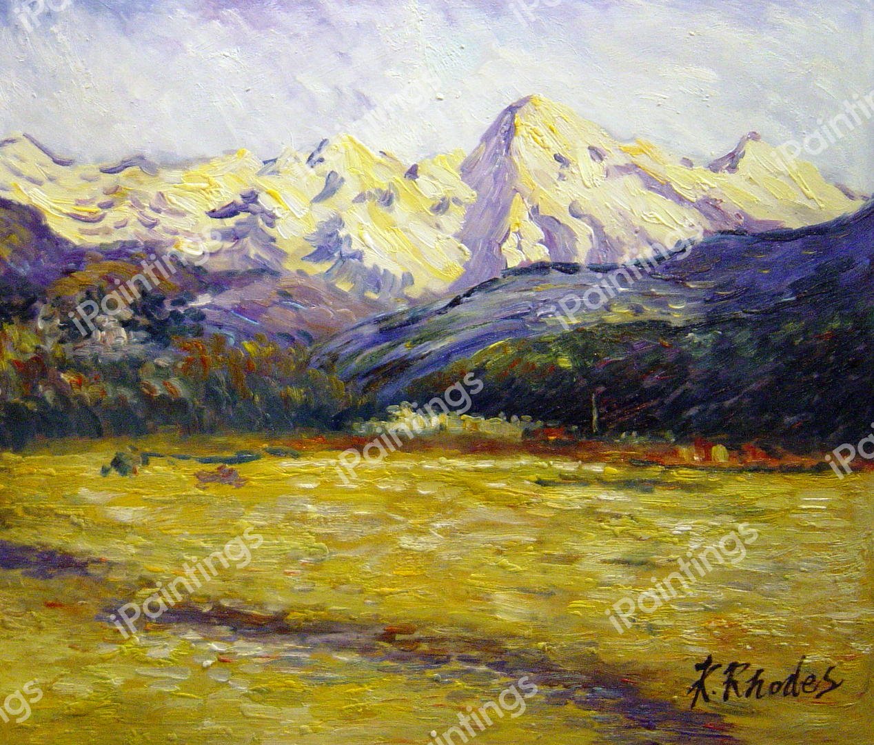 The Valley Of The Nervia. The painting by Claude Monet