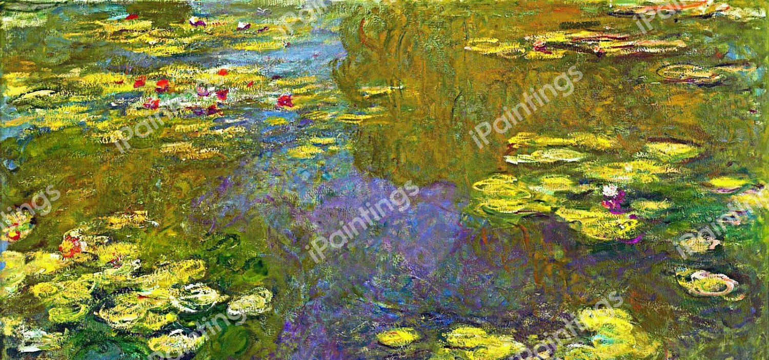 Water Lilies 10, 1919. The painting by Claude Monet