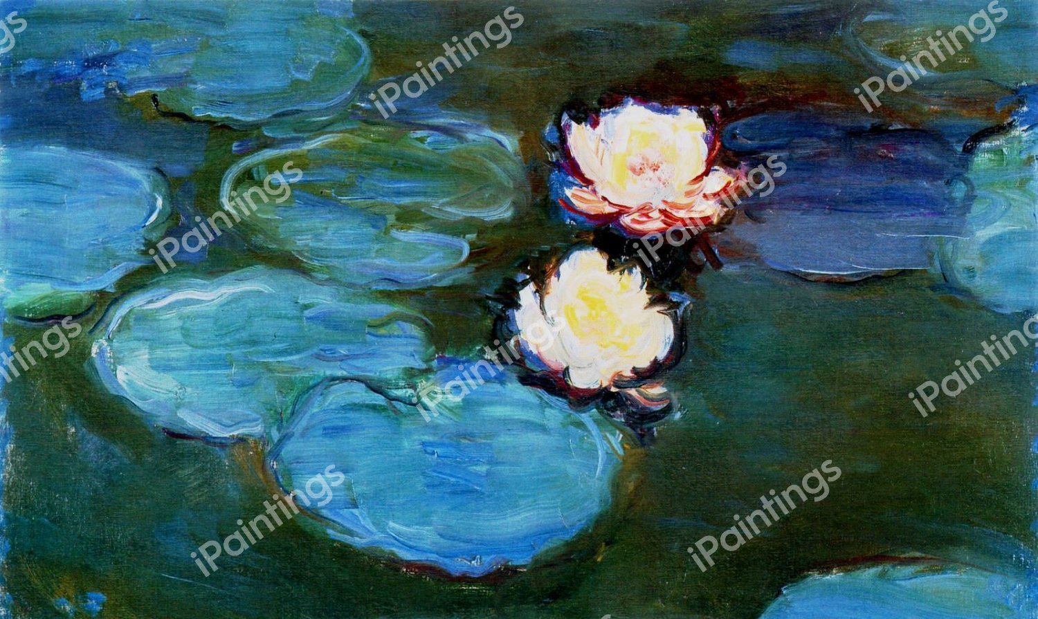 Water Lilies, 1897-1899. The painting by Claude Monet