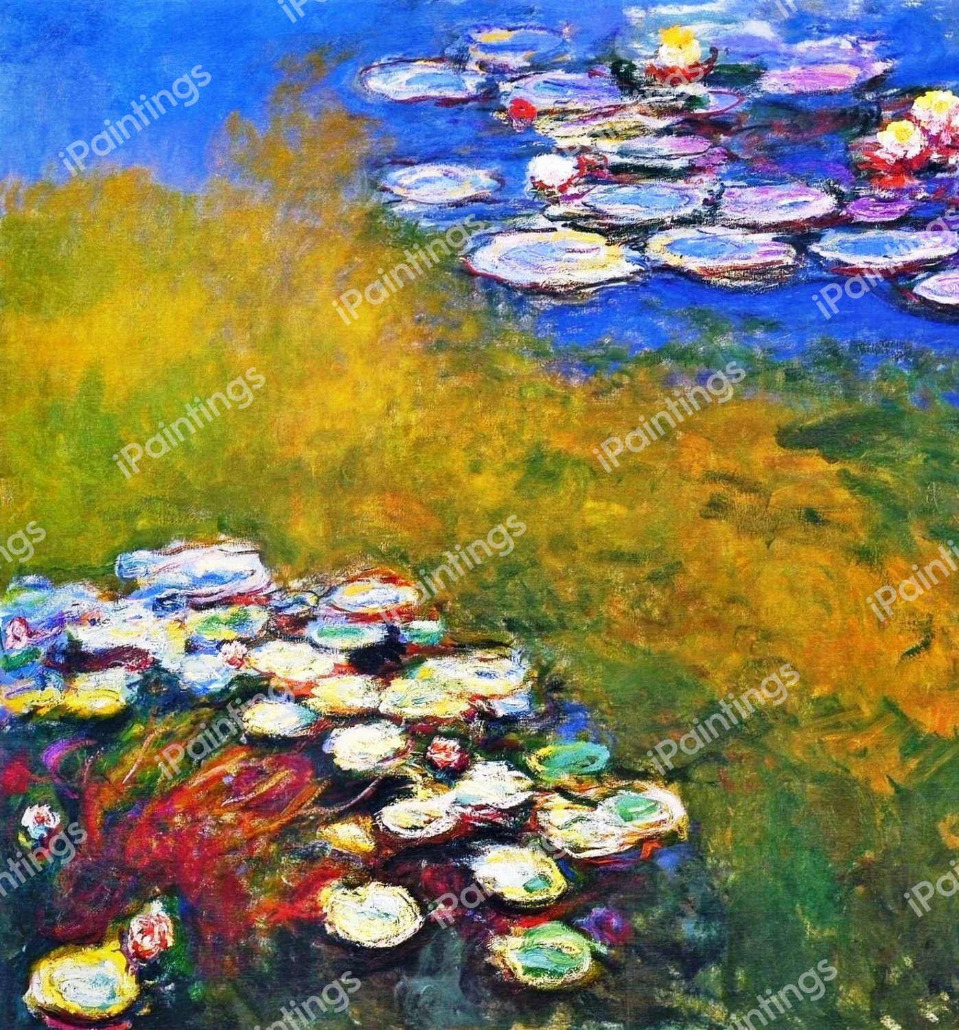 Water Lilies, 1914-1917. The painting by Claude Monet