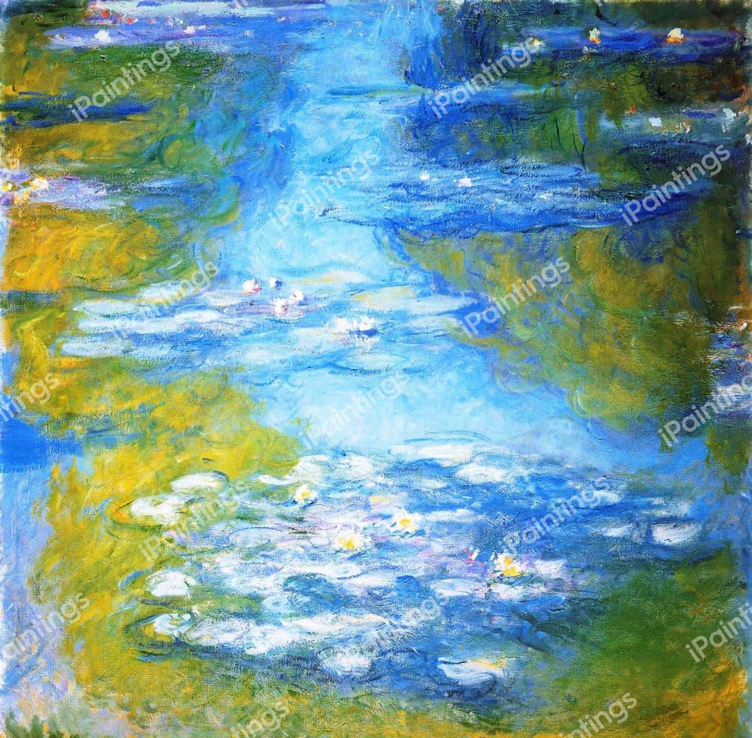 Water Lilies 2, 1907. The painting by Claude Monet