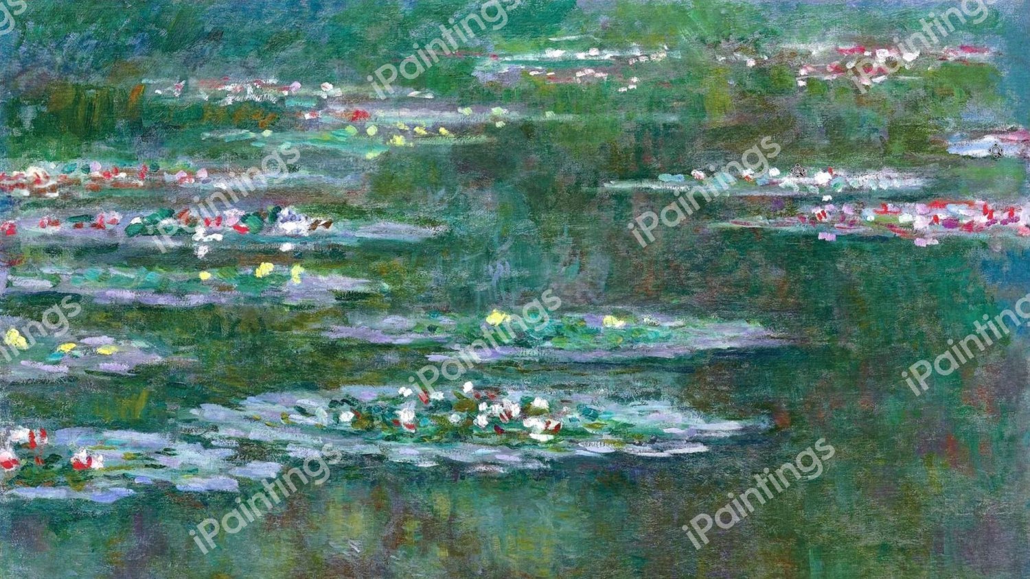 Water Lilies 3, 1904. The painting by Claude Monet