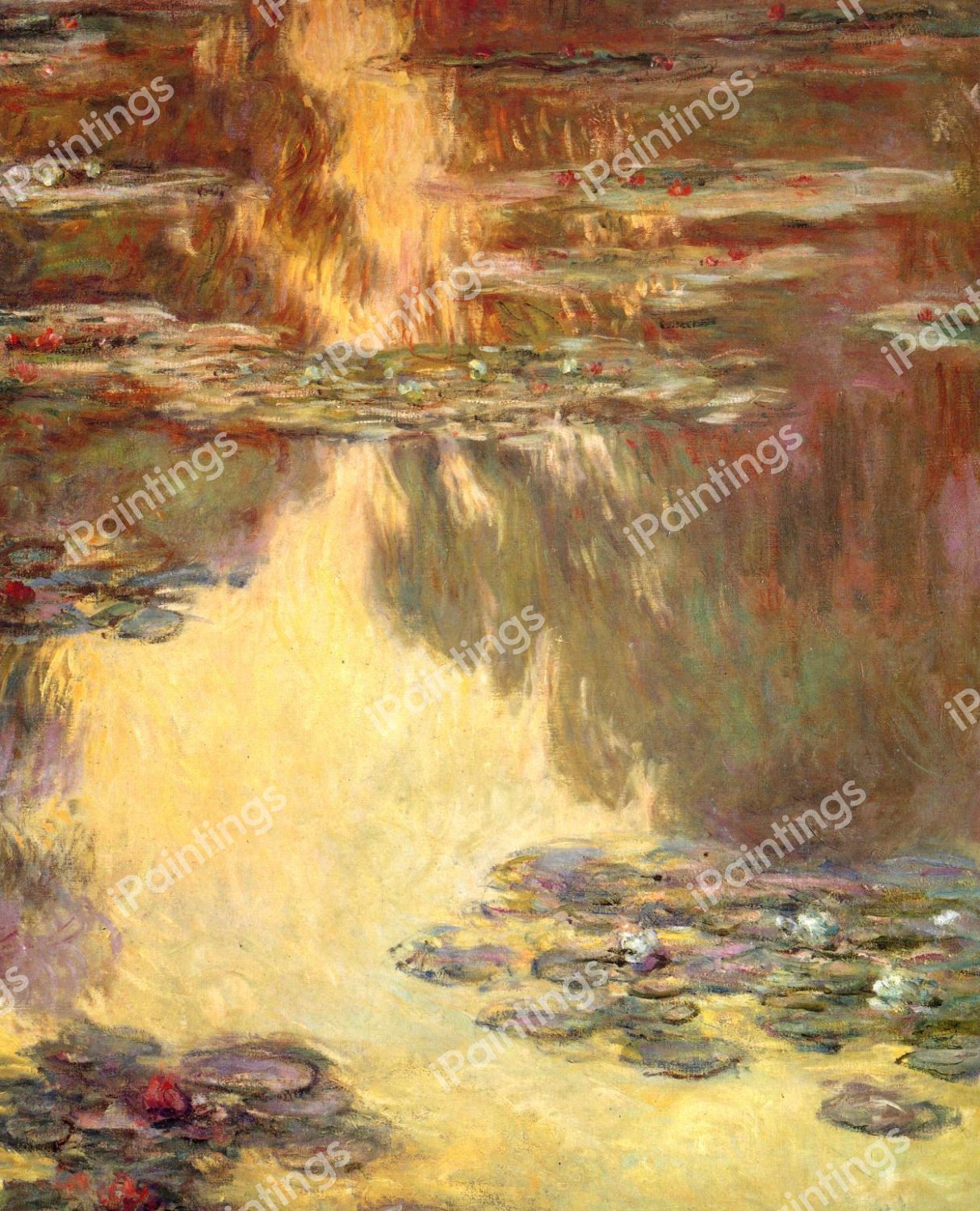 Water Lilies 3, 1907. The painting by Claude Monet