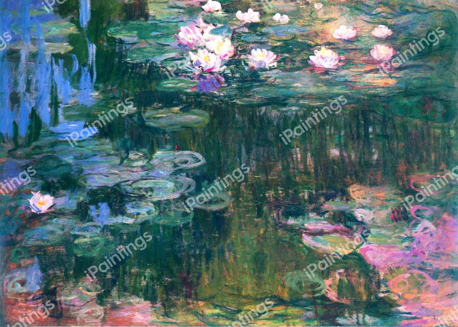 Water Lilies 4, 1914-1917. The painting by Claude Monet