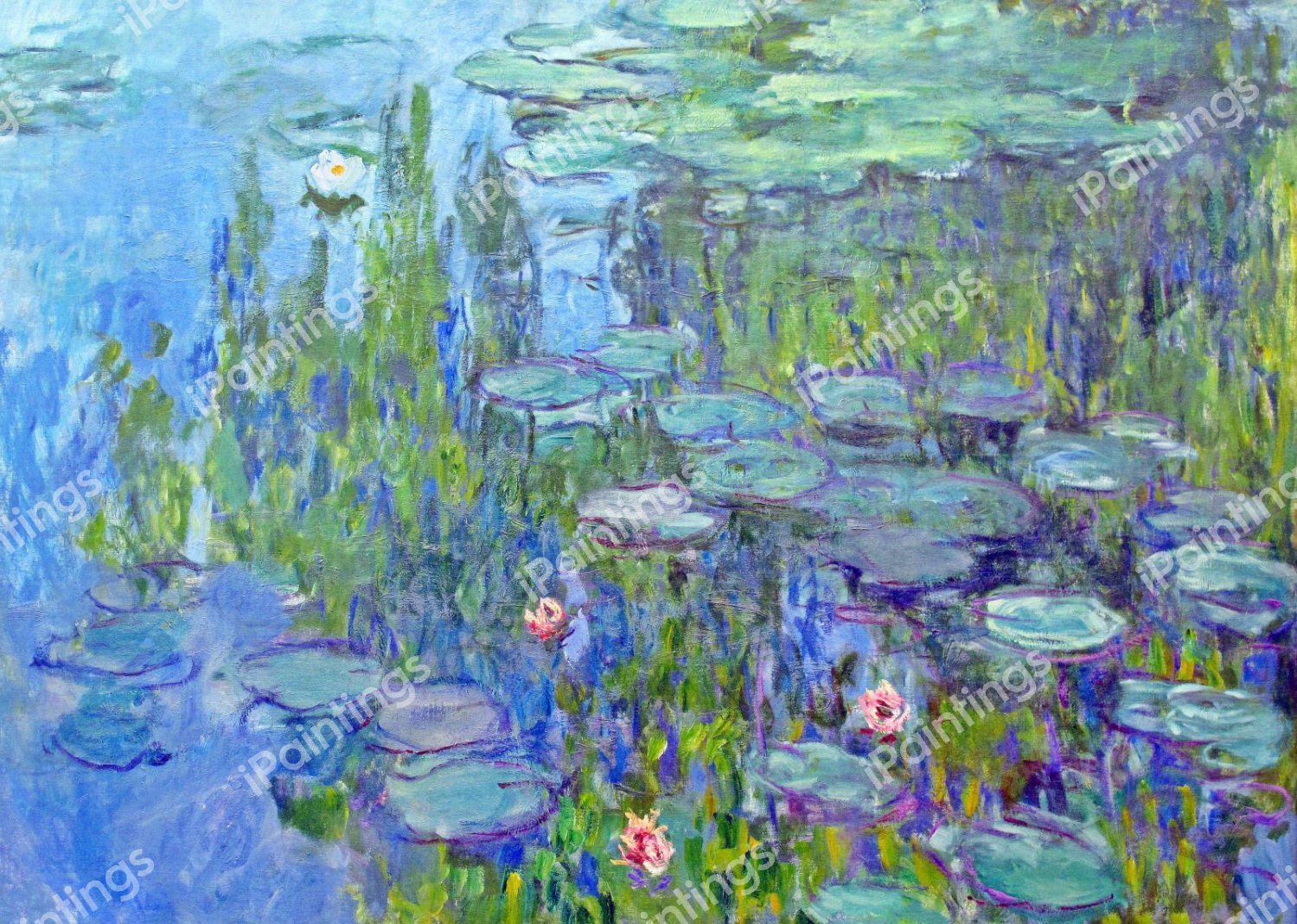 Water Lilies 5, 1914. The painting by Claude Monet