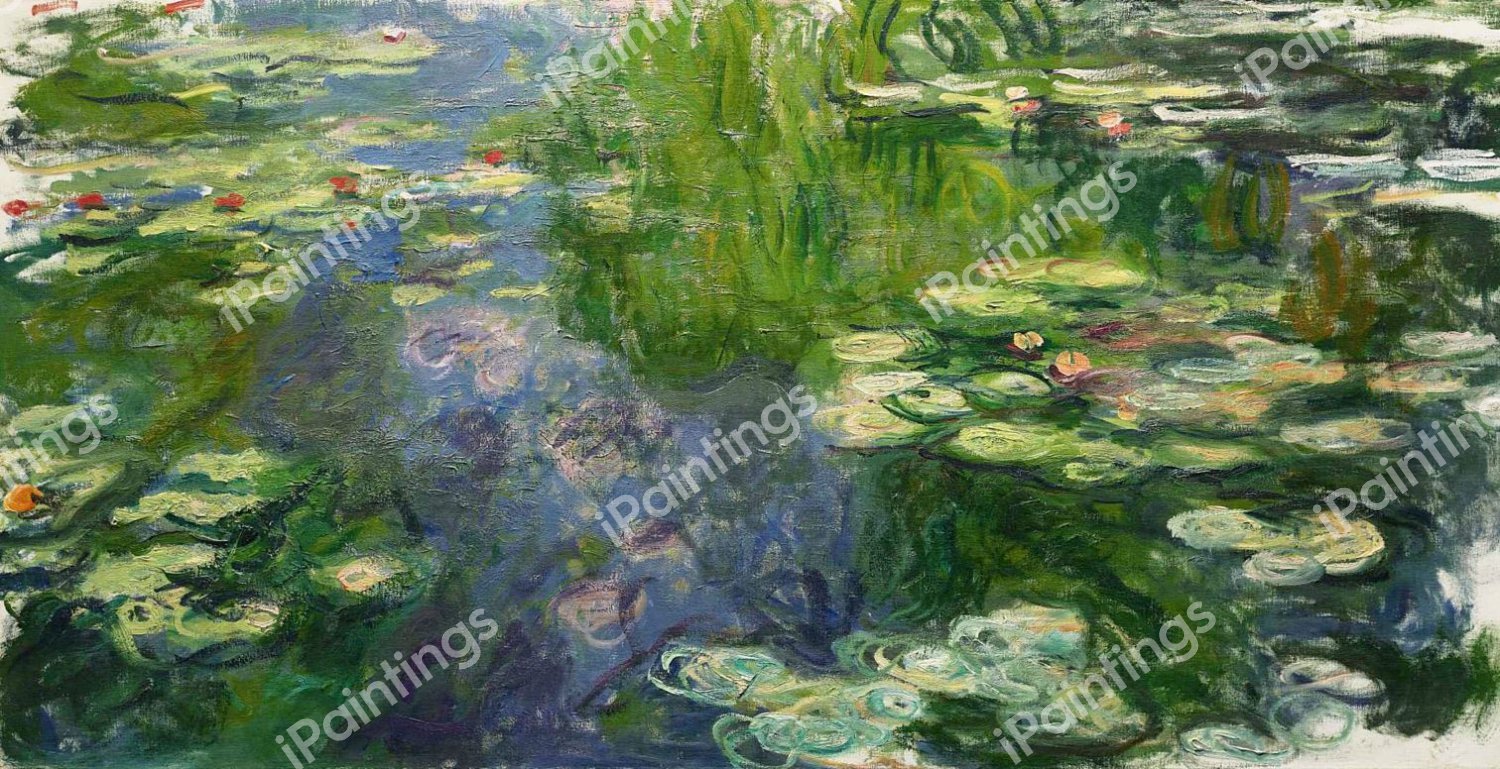 Water Lilies 6, 1917-1919. The painting by Claude Monet