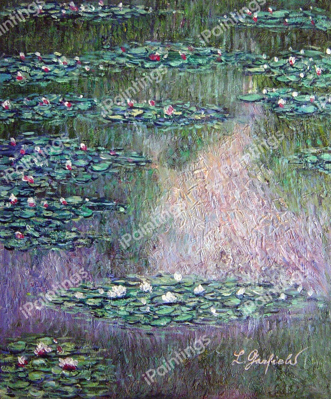 Water Lilies I. The painting by Claude Monet