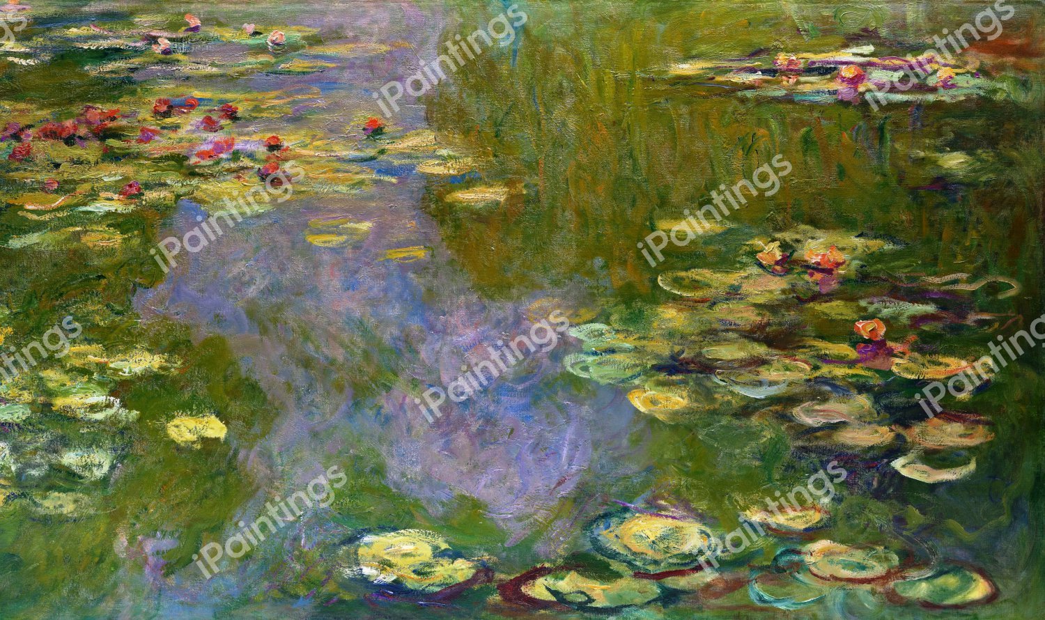 Water Lilies. The painting by Claude Monet