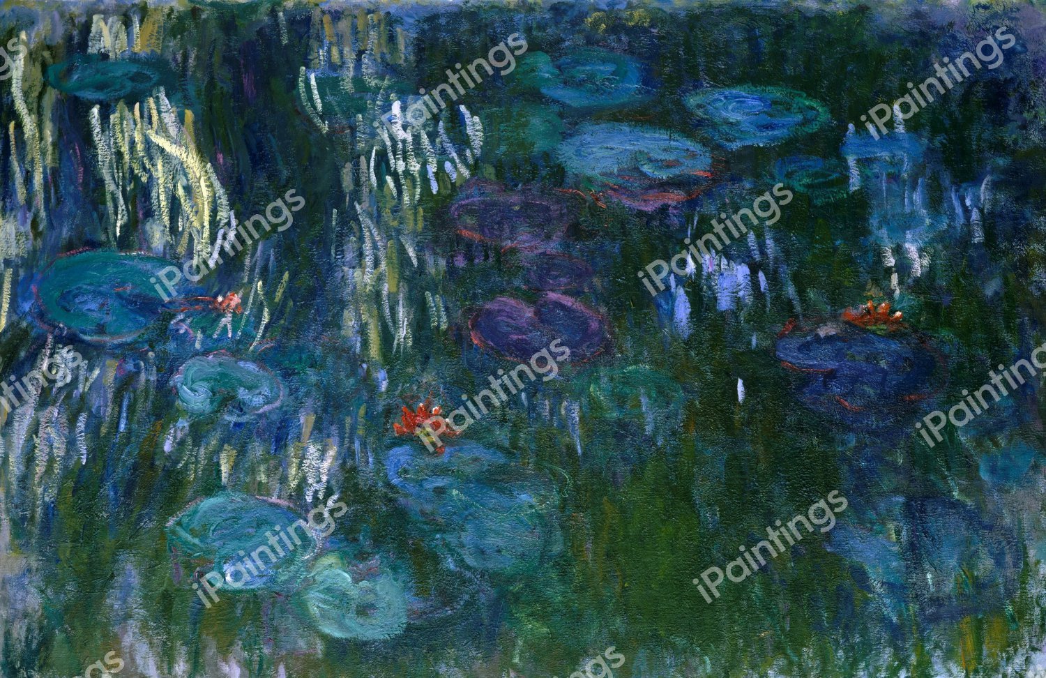 Water Lilies. The painting by Claude Monet