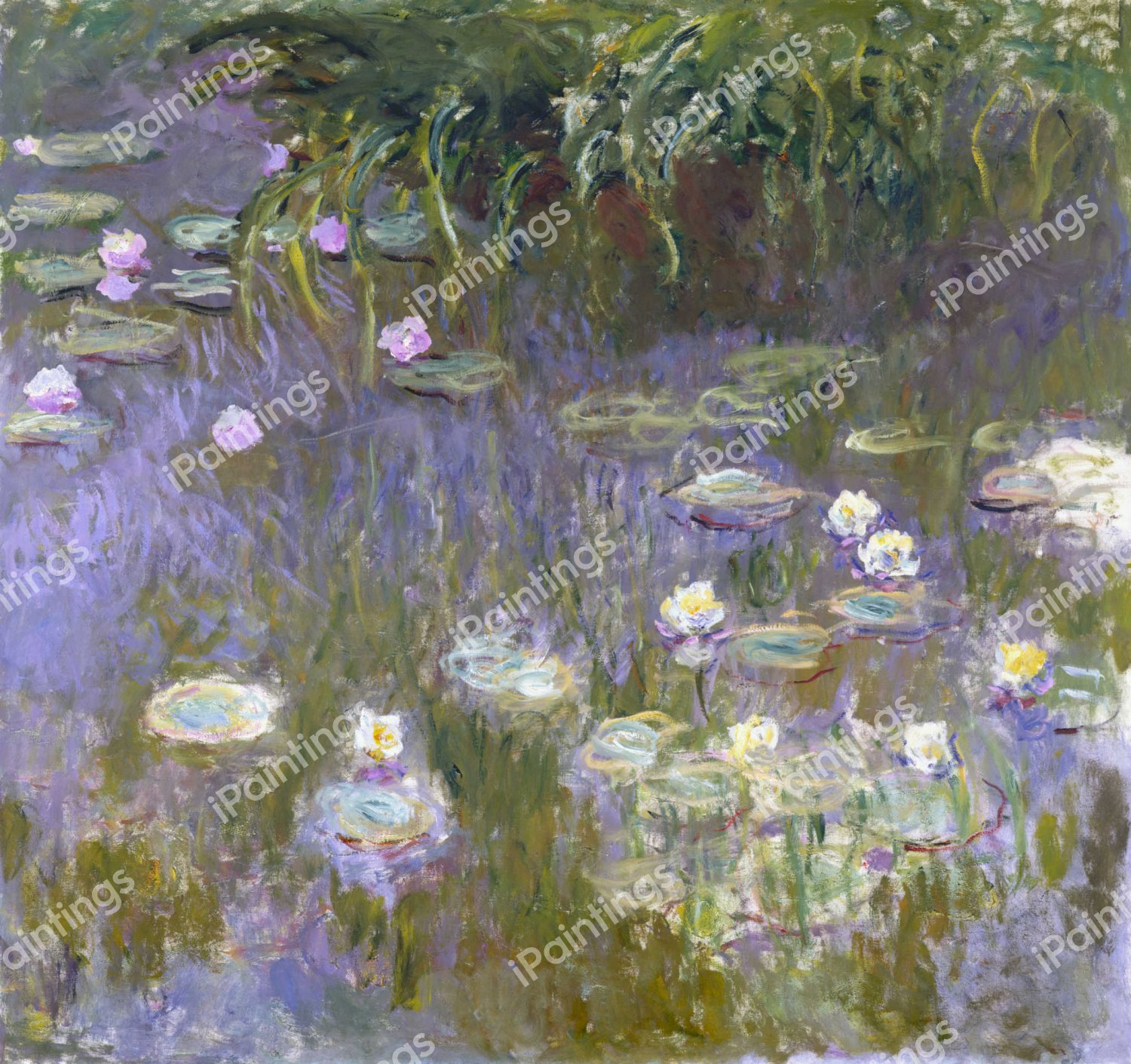 Water Lilies. The painting by Claude Monet