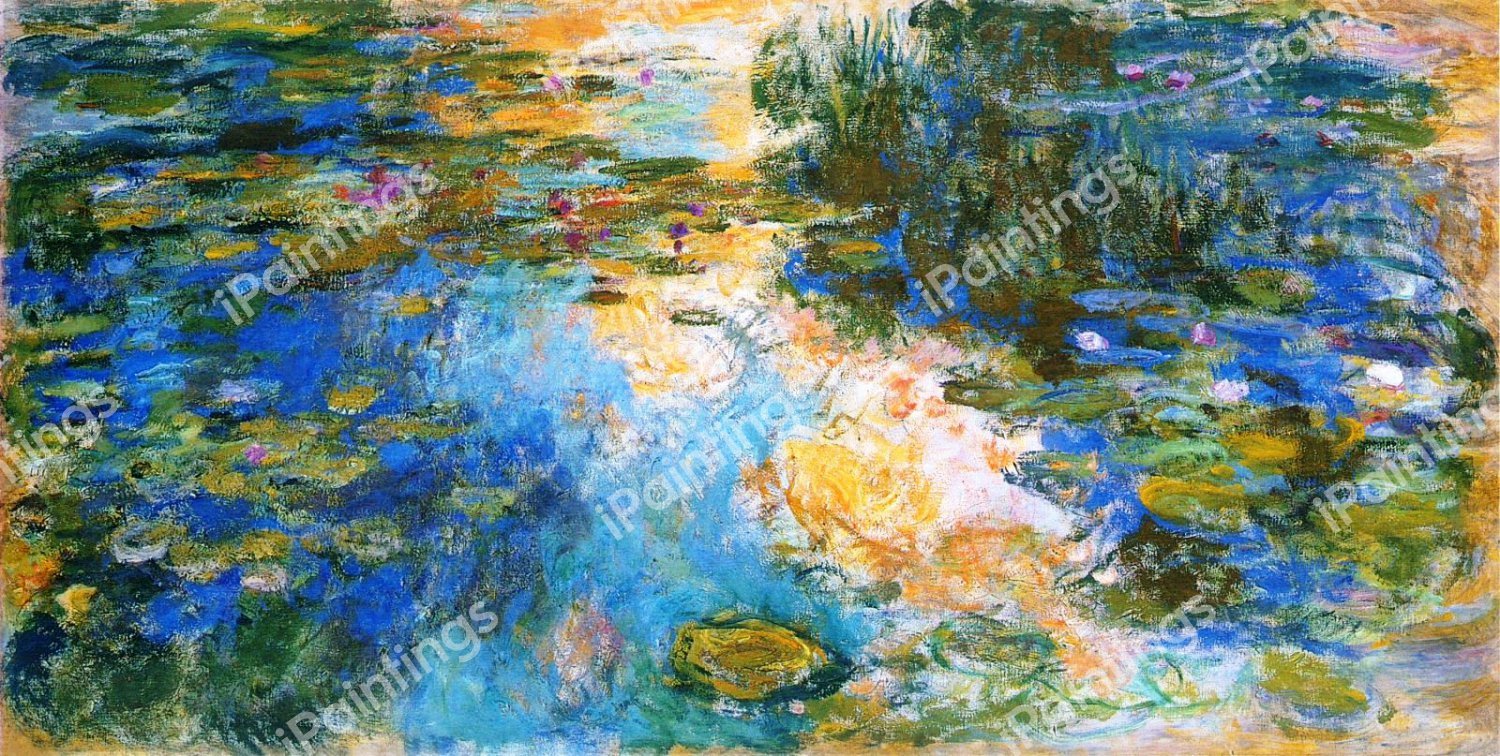 Water Lily Pond 4, 1917-1919. The painting by Claude Monet