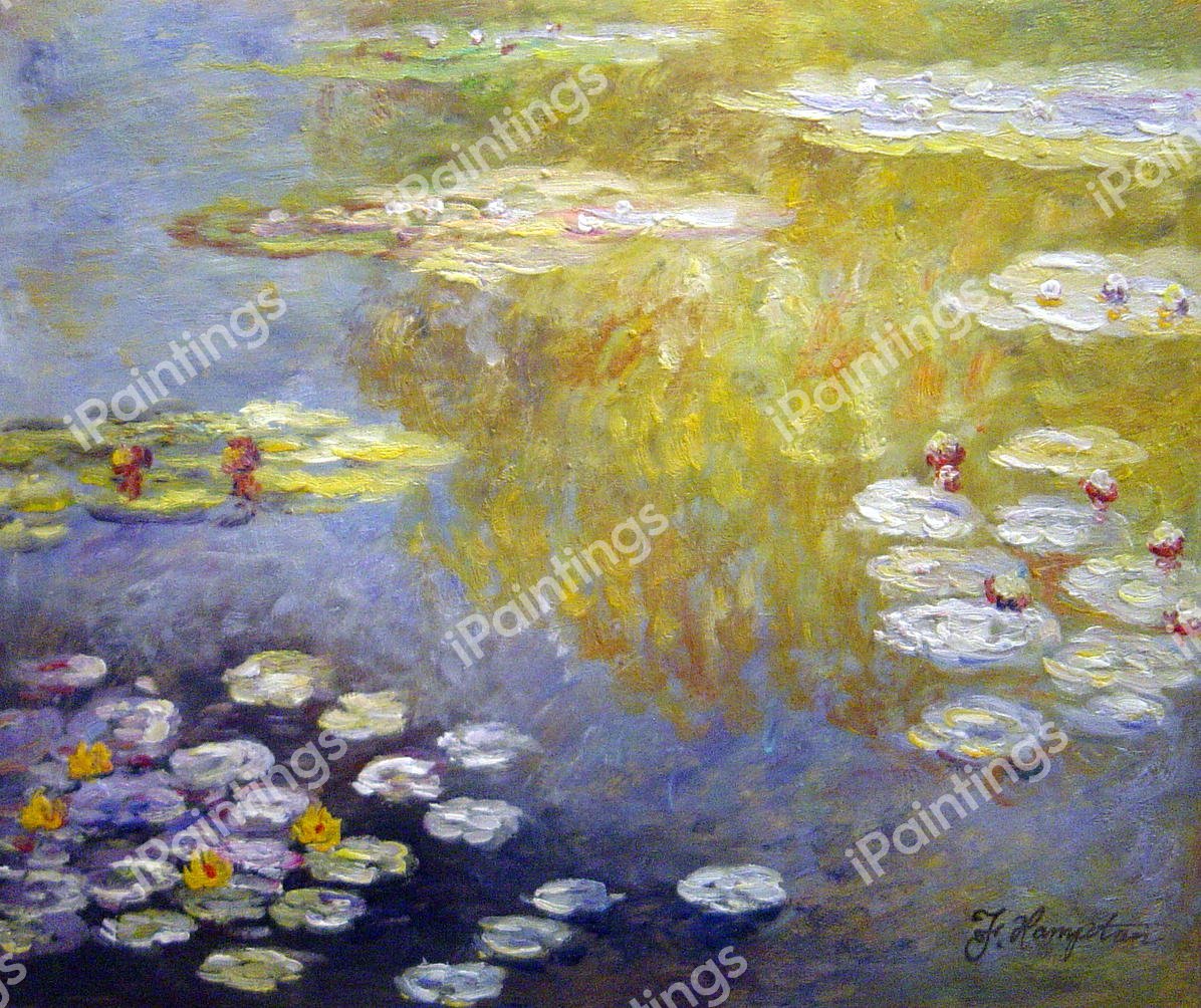 Waterlilies At Giverny. The painting by Claude Monet