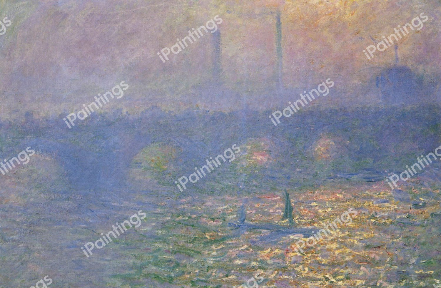 Waterloo Bridge, London, 1900. The painting by Claude Monet