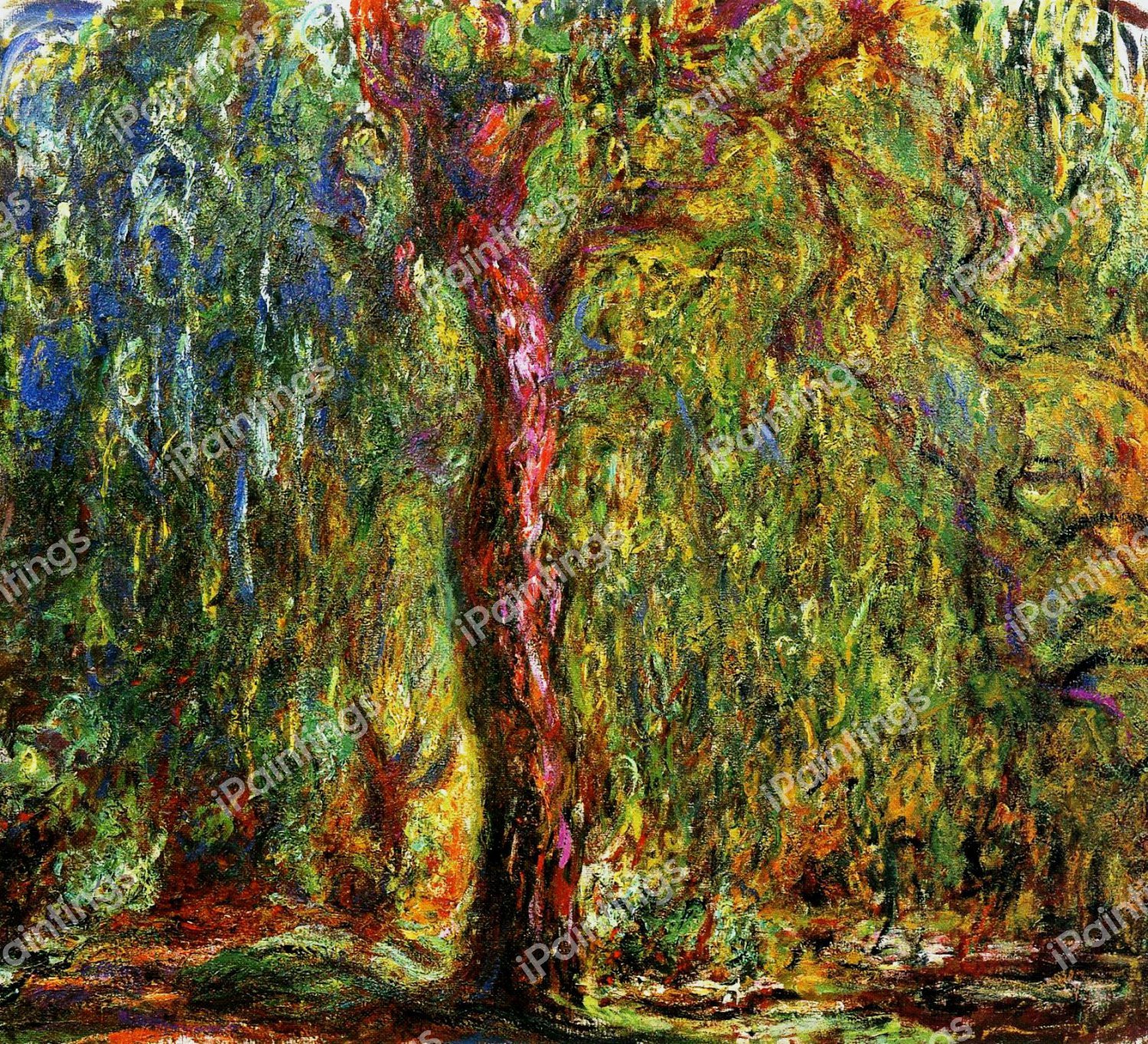 Weeping Willow, 1918-1919. The painting by Claude Monet