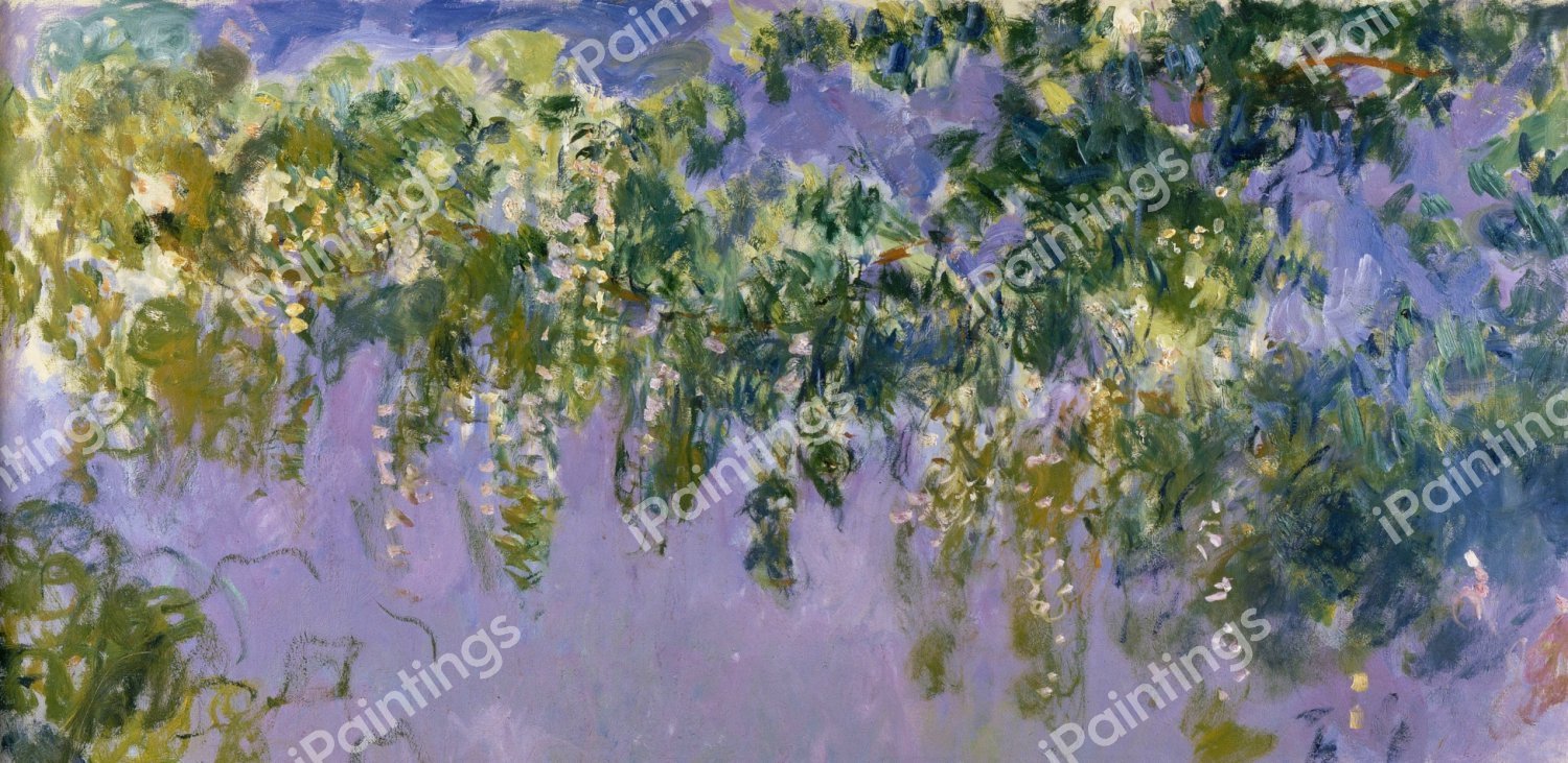 Wisteria II. The painting by Claude Monet