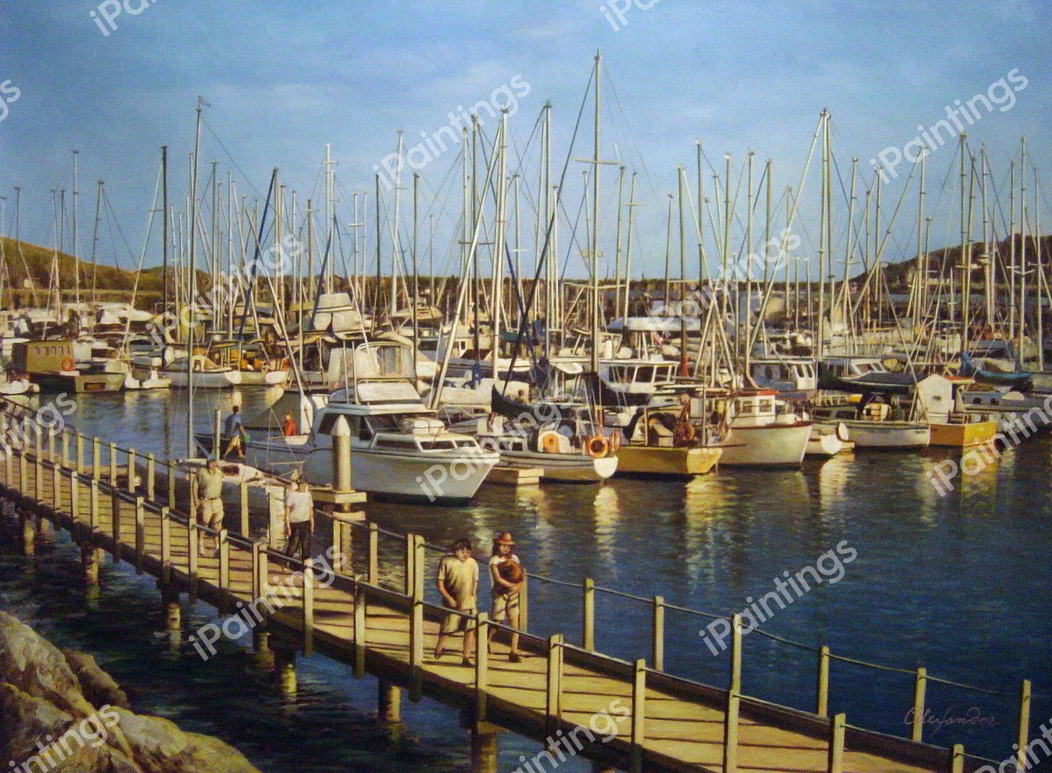 Coffs Harbour Marina. The painting by Our Originals