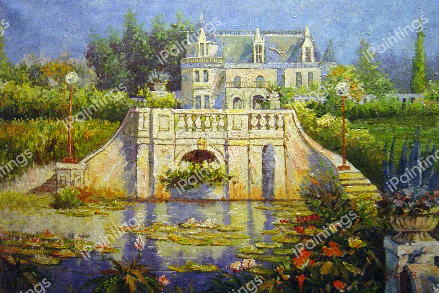 California Water Garden At Redlands. The painting by Colin Campbell Cooper