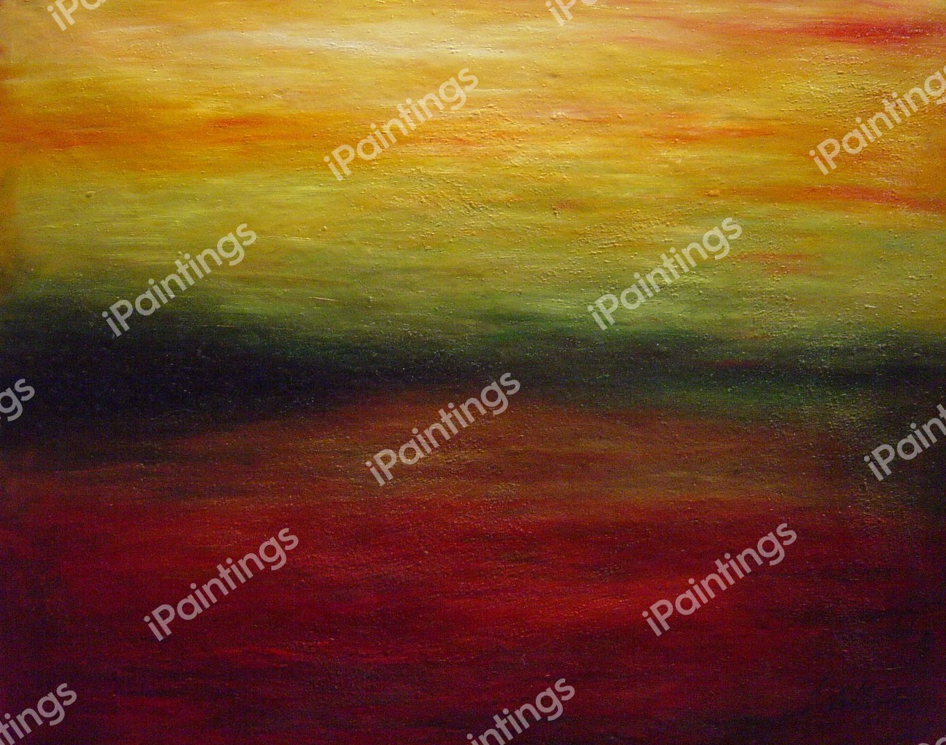 Colorful Abstract Landscape. The painting by Our Originals