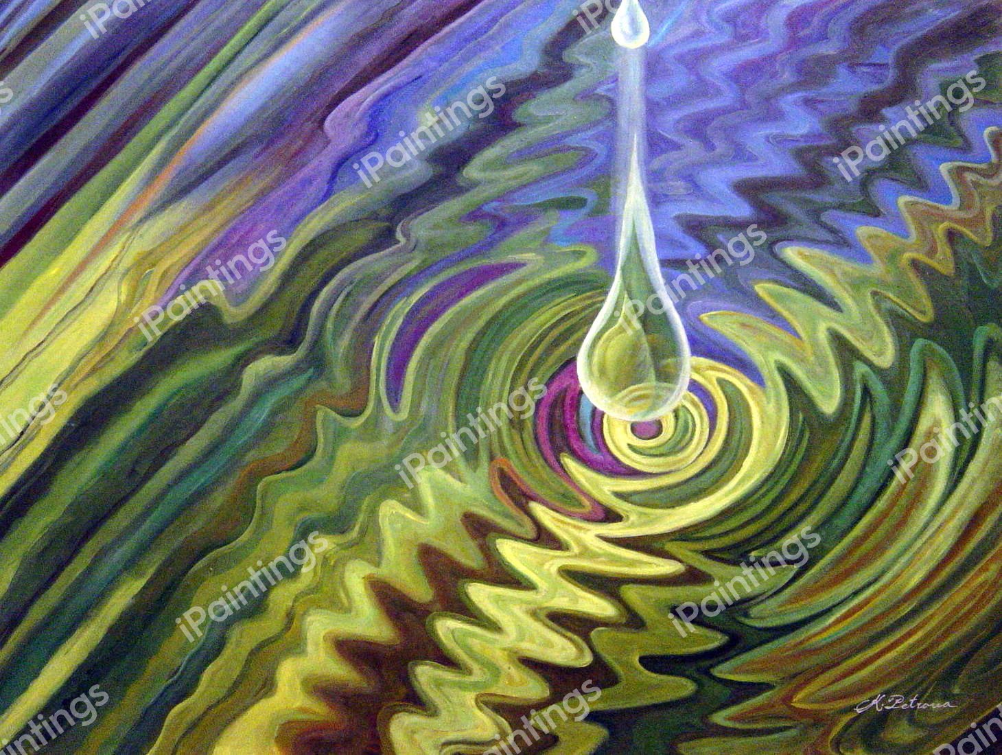 Colorful Drop. The painting by Our Originals