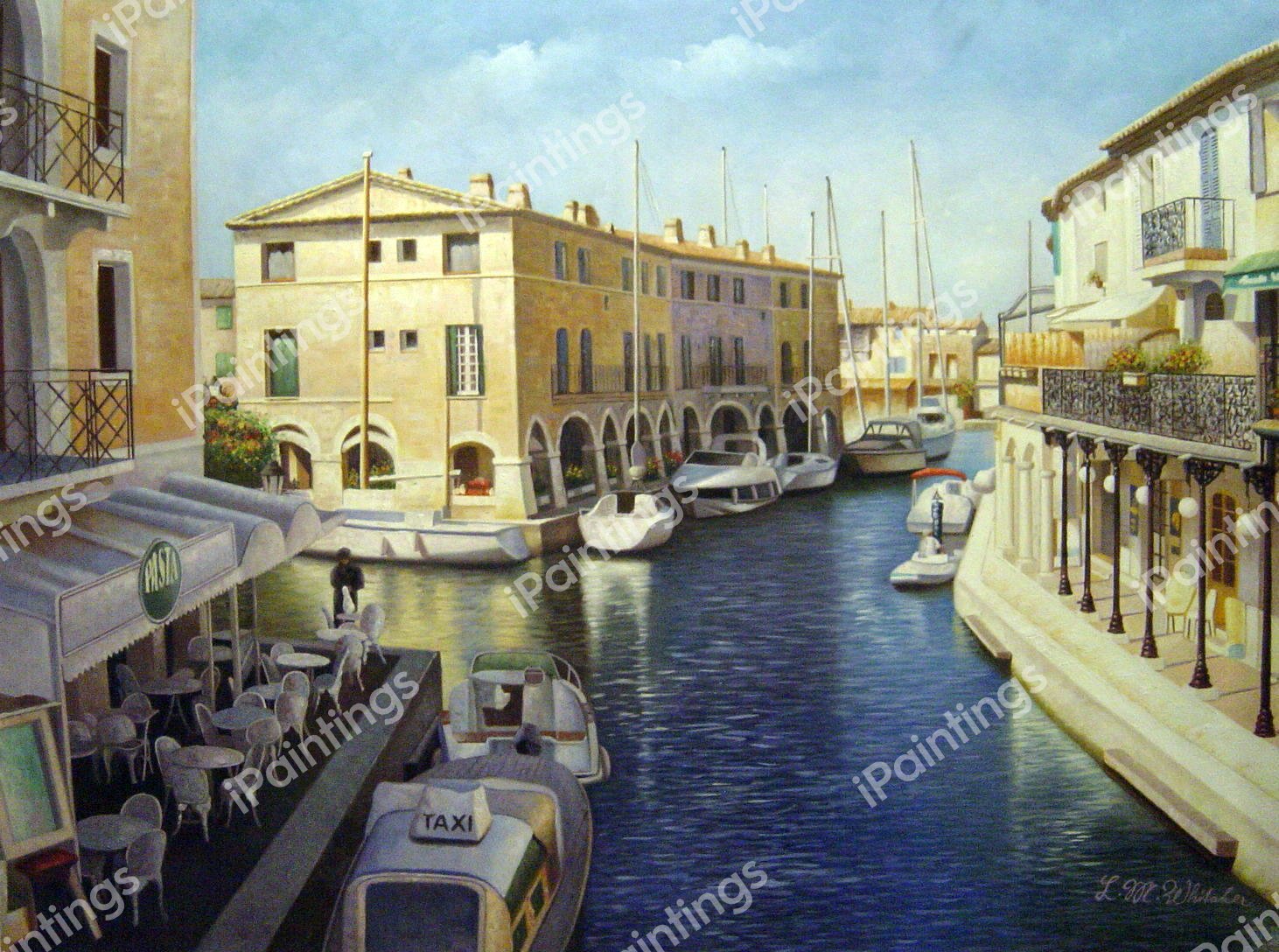 Cote d'azur, France. The painting by Our Originals