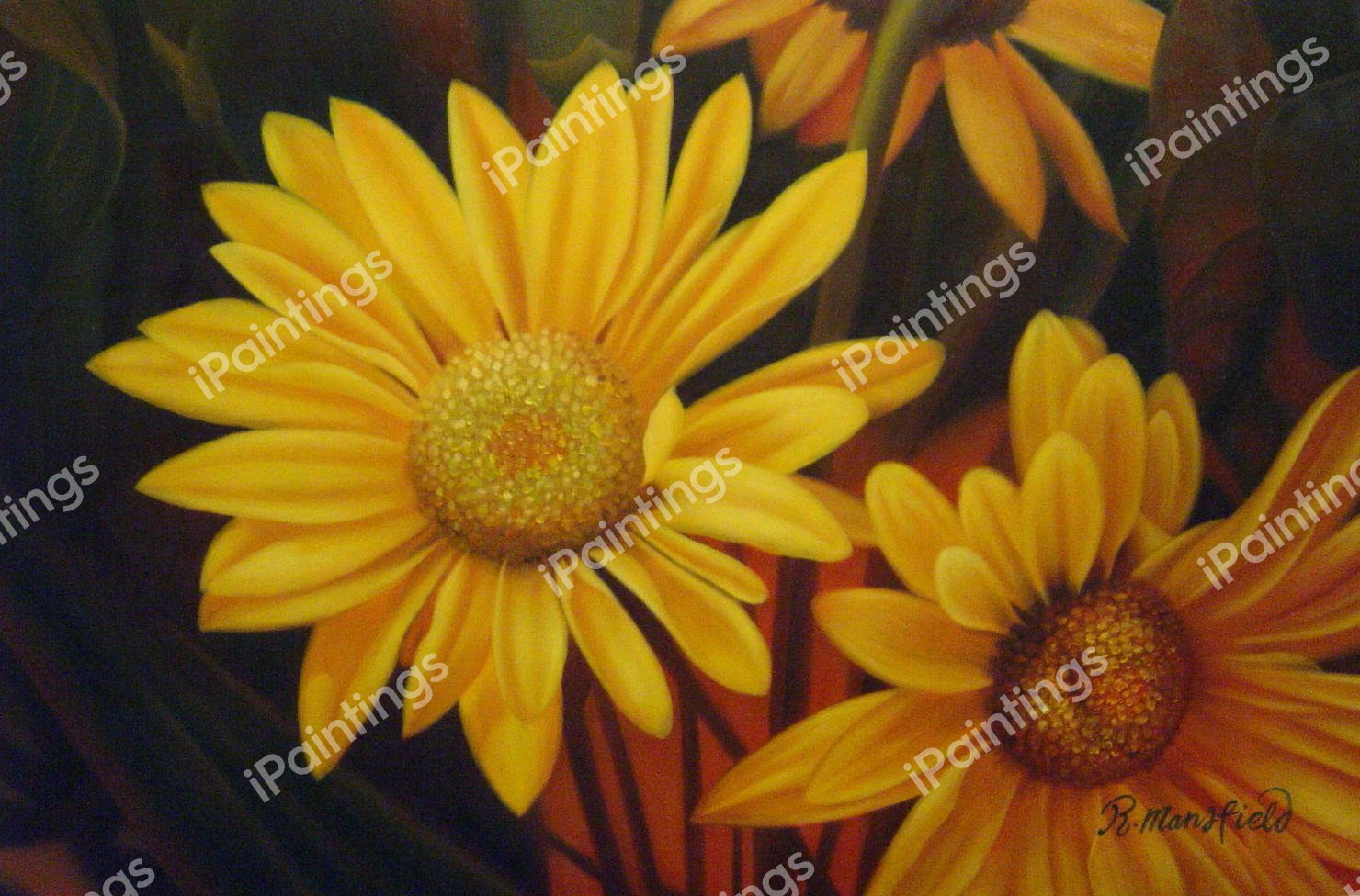 Dainty Flowers. The painting by Our Originals