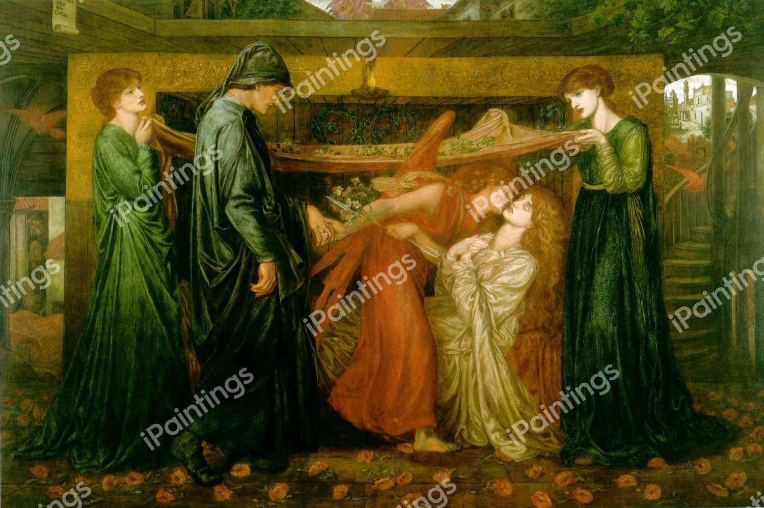 Dante's Dream. The painting by Dante Gabriel Rossetti