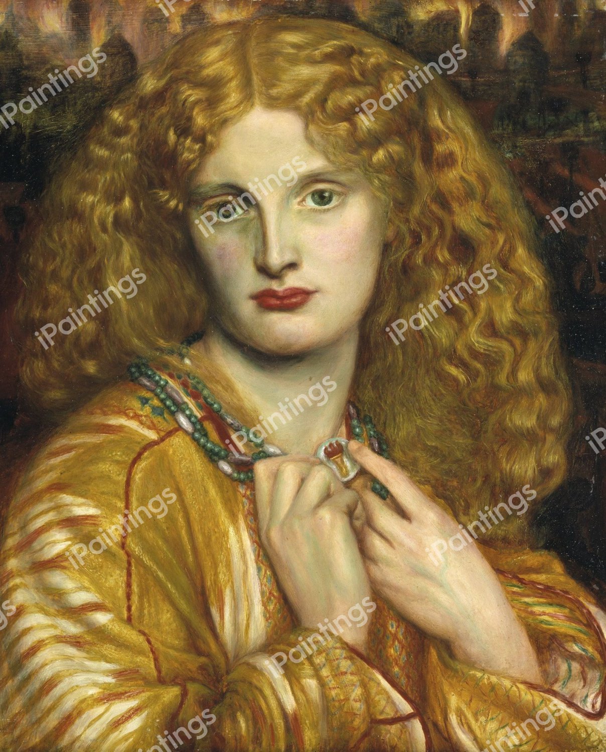 Helen of Troy. The painting by Dante Gabriel Rossetti