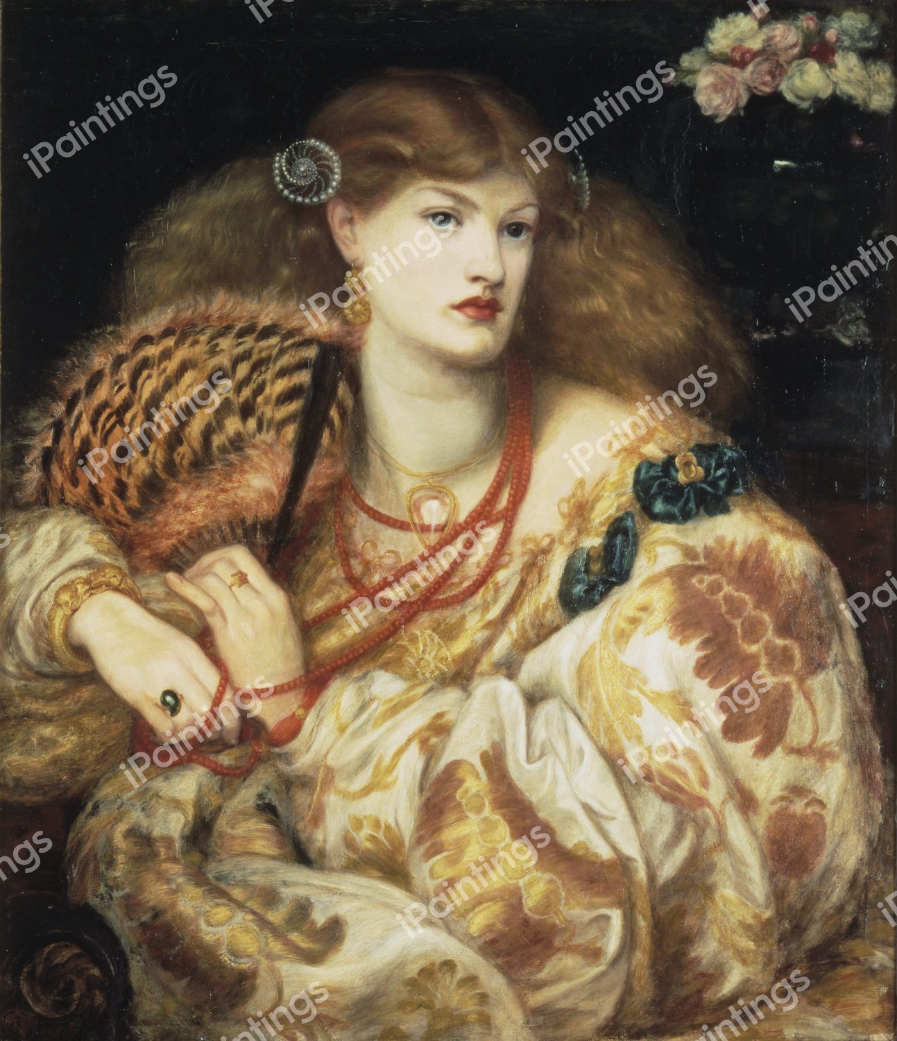 Monna Vanna. The painting by Dante Gabriel Rossetti