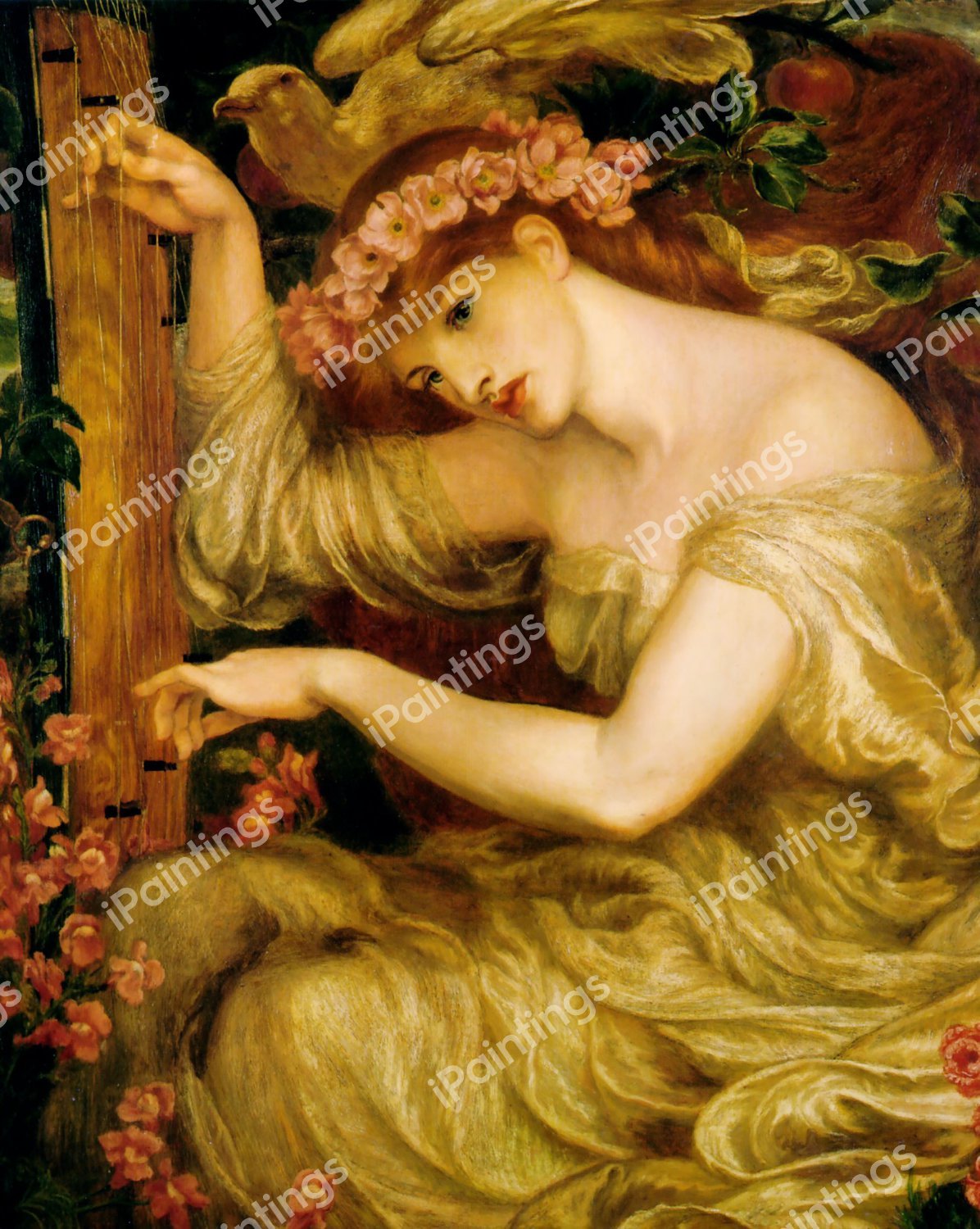 Sea-Spell. The painting by Dante Gabriel Rossetti