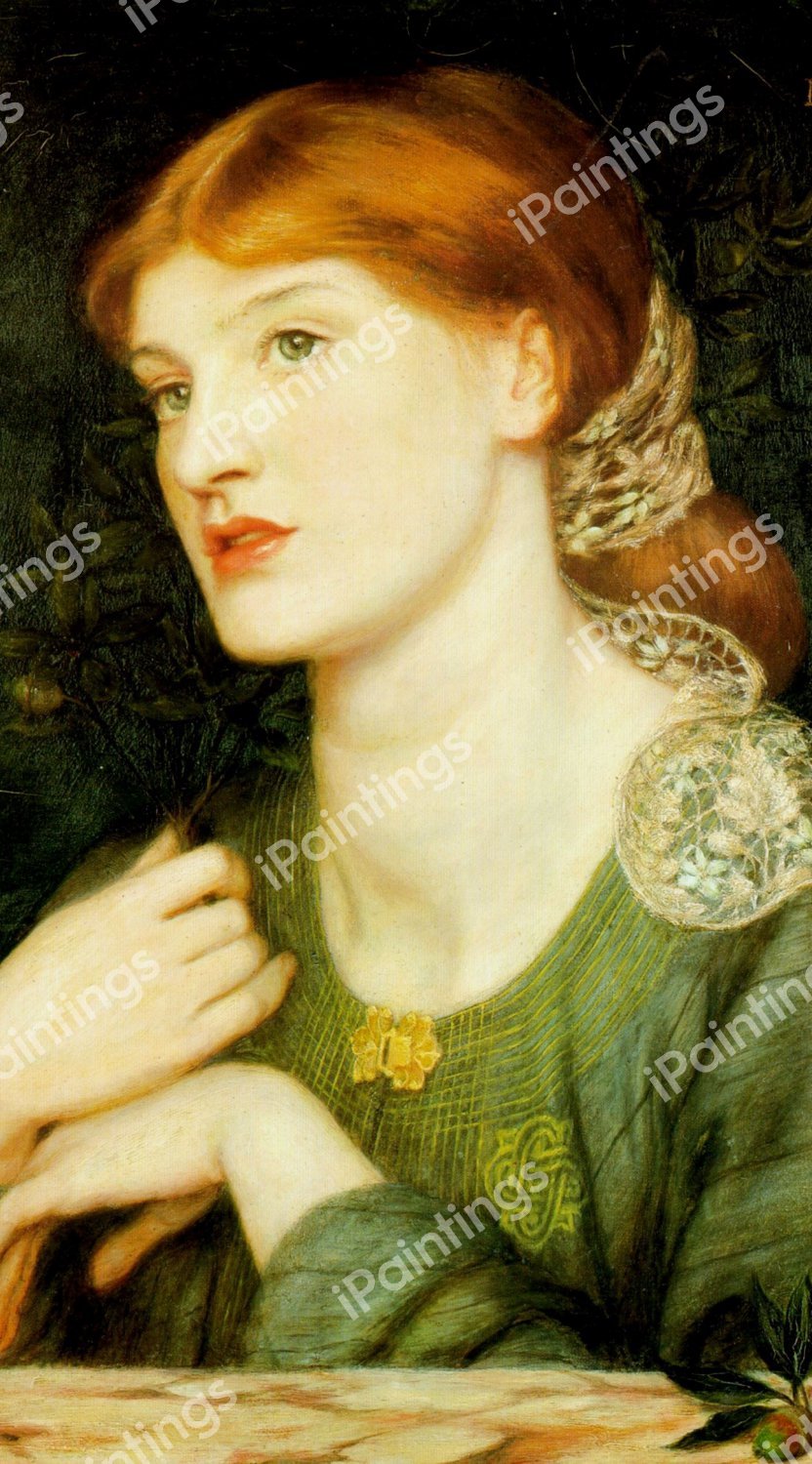The Twig. The painting by Dante Gabriel Rossetti