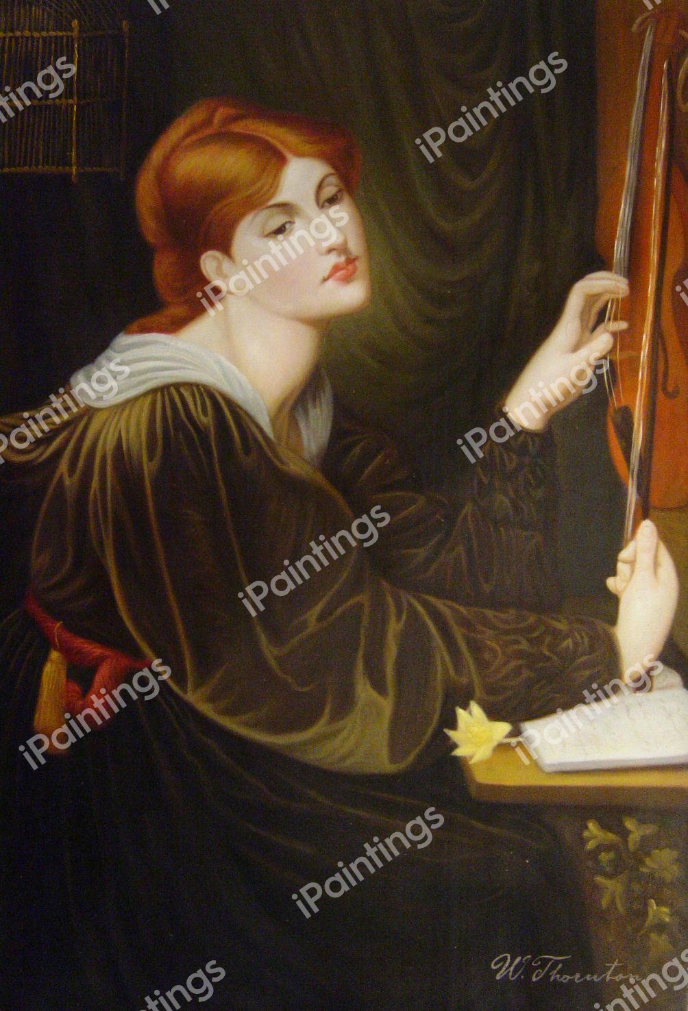 Veronica Veronese. The painting by Dante Gabriel Rossetti