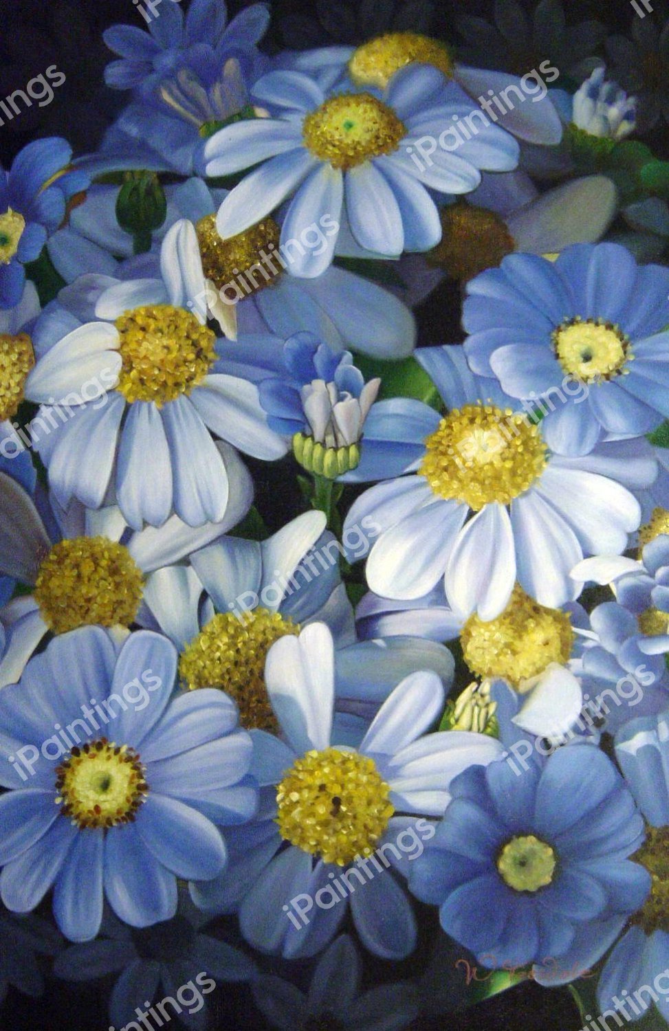 Dazzling Spring Flowers. The painting by Our Originals