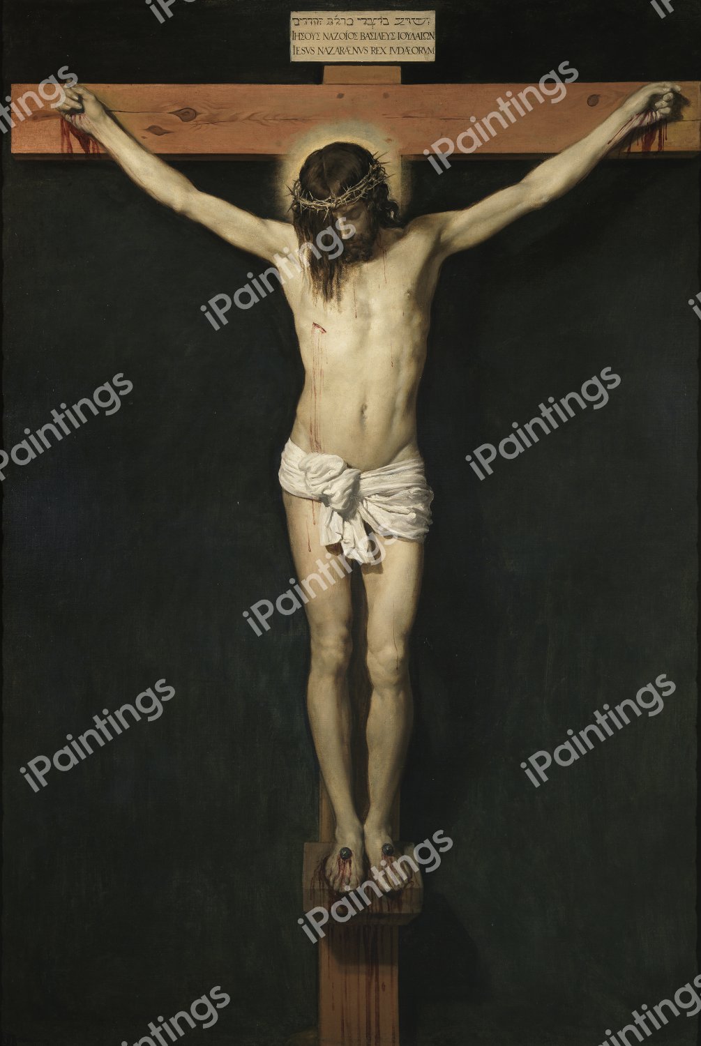 Christ Crucified (Christ on the Cross). The painting by Diego Velazquez