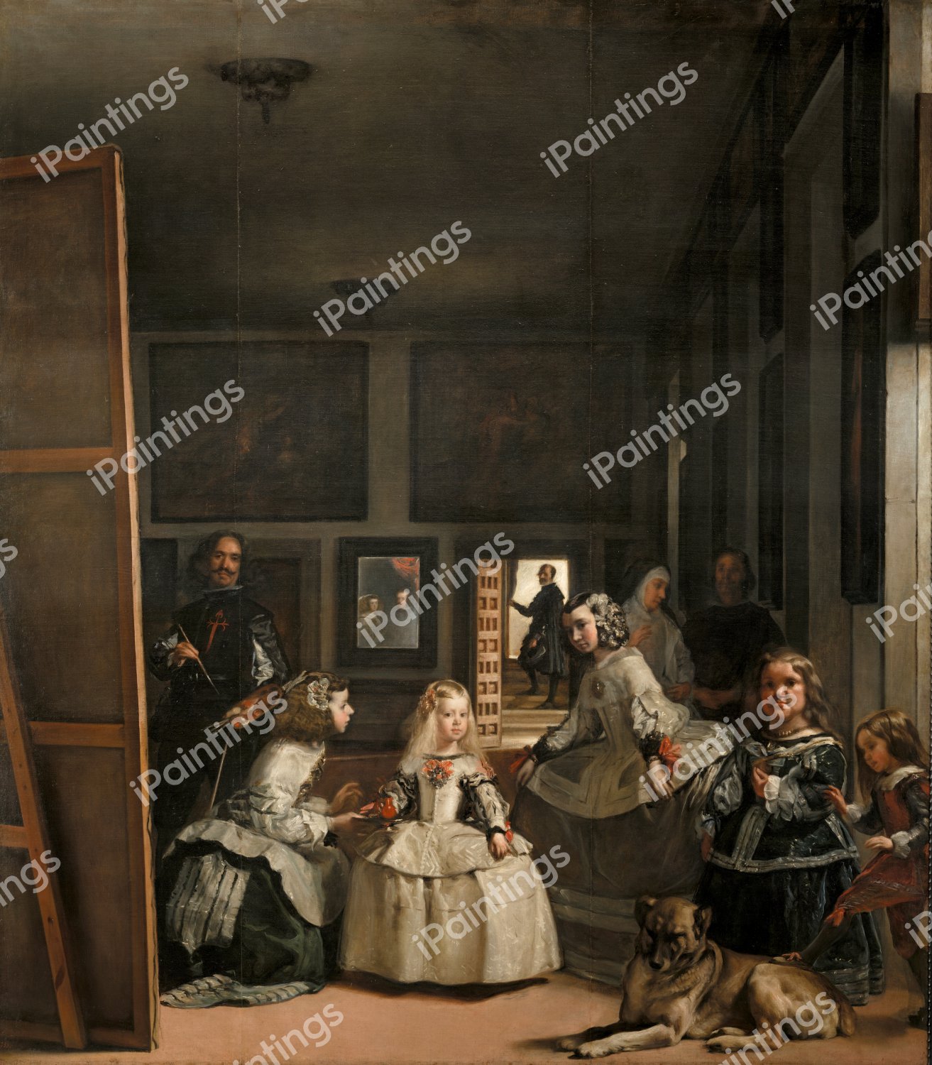 Las Meninas (The Maids of Honor). The painting by Diego Velazquez