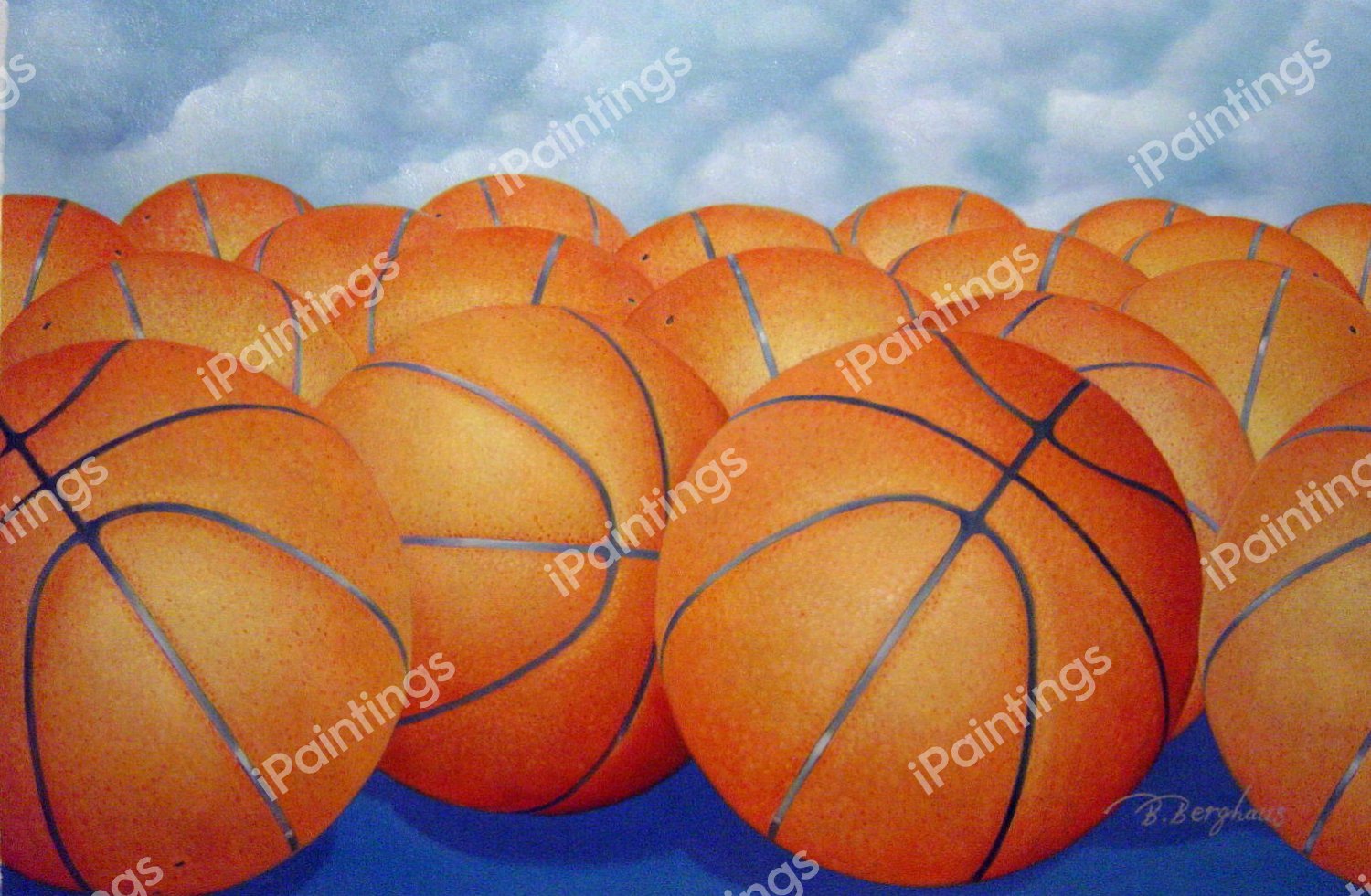 Dreaming Of Basketball. The painting by Our Originals