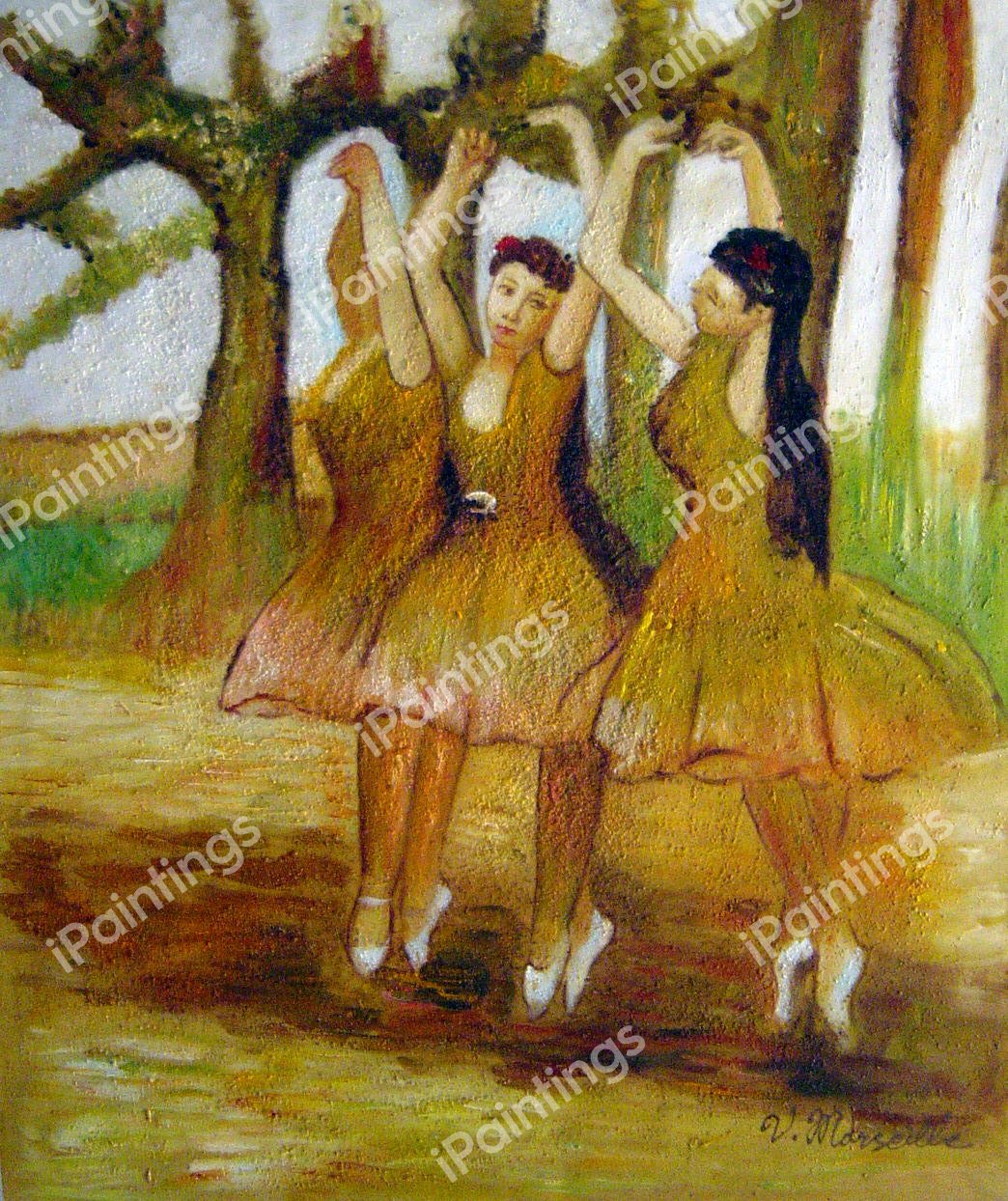A Grecian Dance. The painting by Edgar Degas