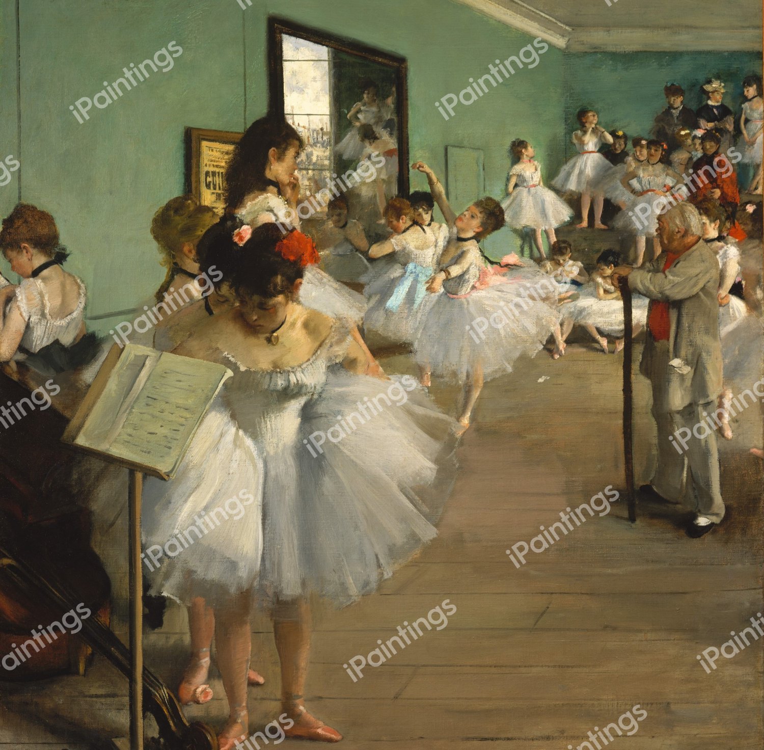 At the Dance Class. The painting by Edgar Degas